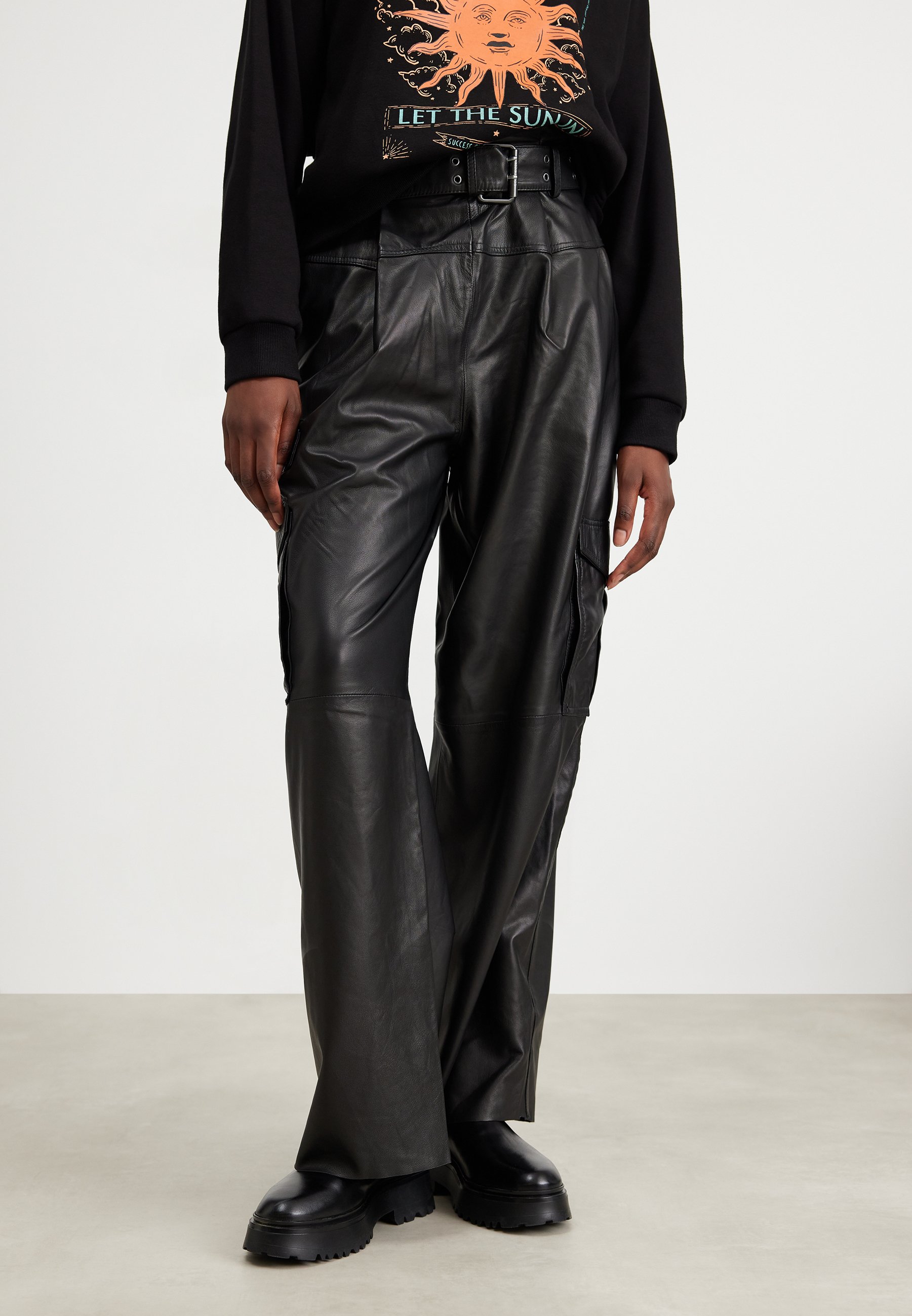 HARLYN TROUSER - Leather trousers
