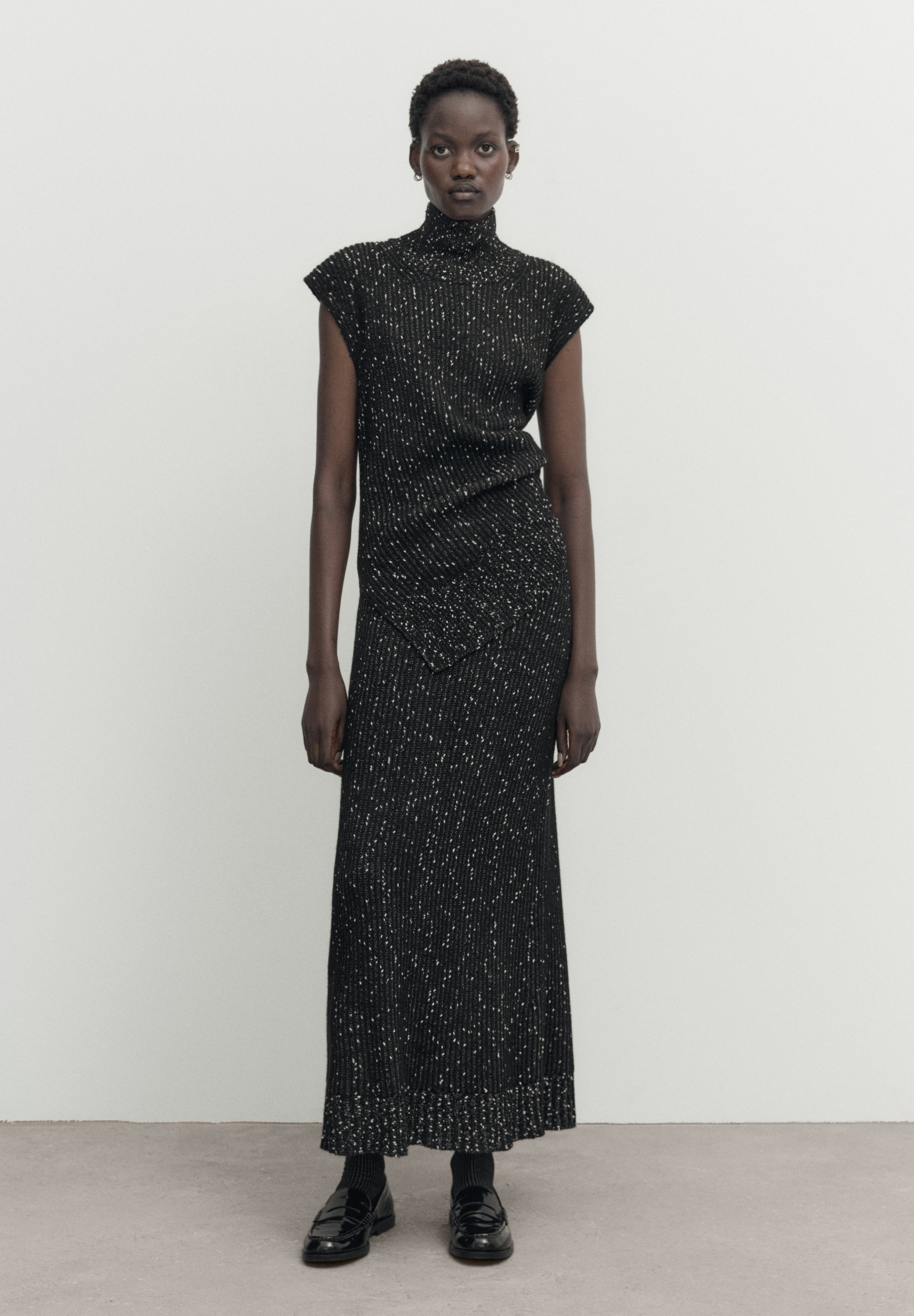 LONG MOULINÉ - Maxi skirt