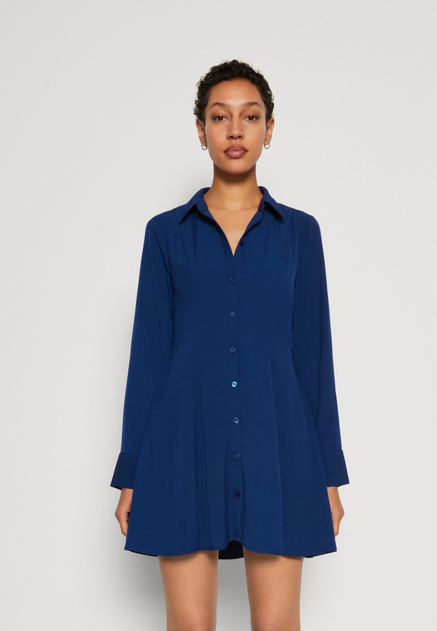 PLEATED FLIRTY MATTE SHIRTDRESS - Shirt dress