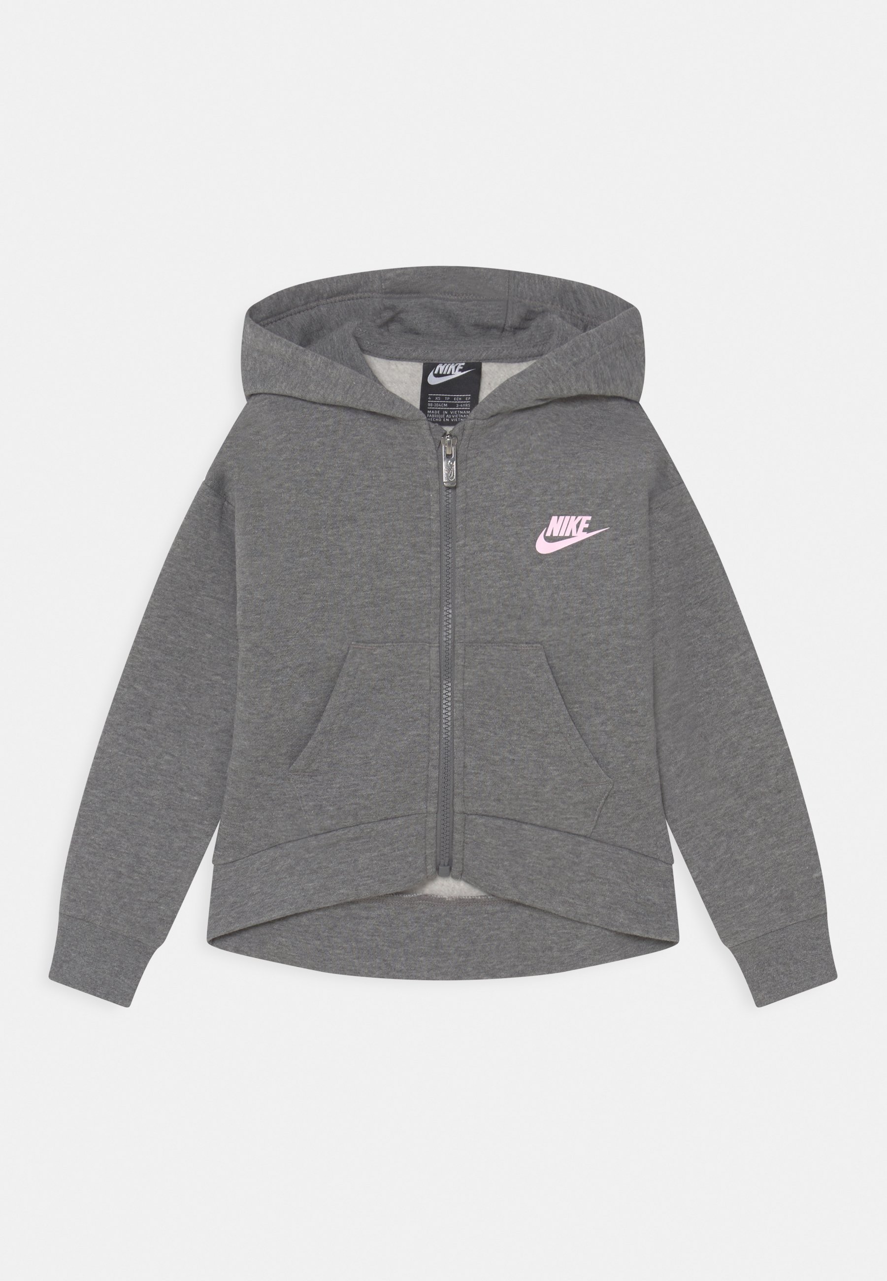 CLUB HIGH LOW HOODIE - Zip-up sweatshirt