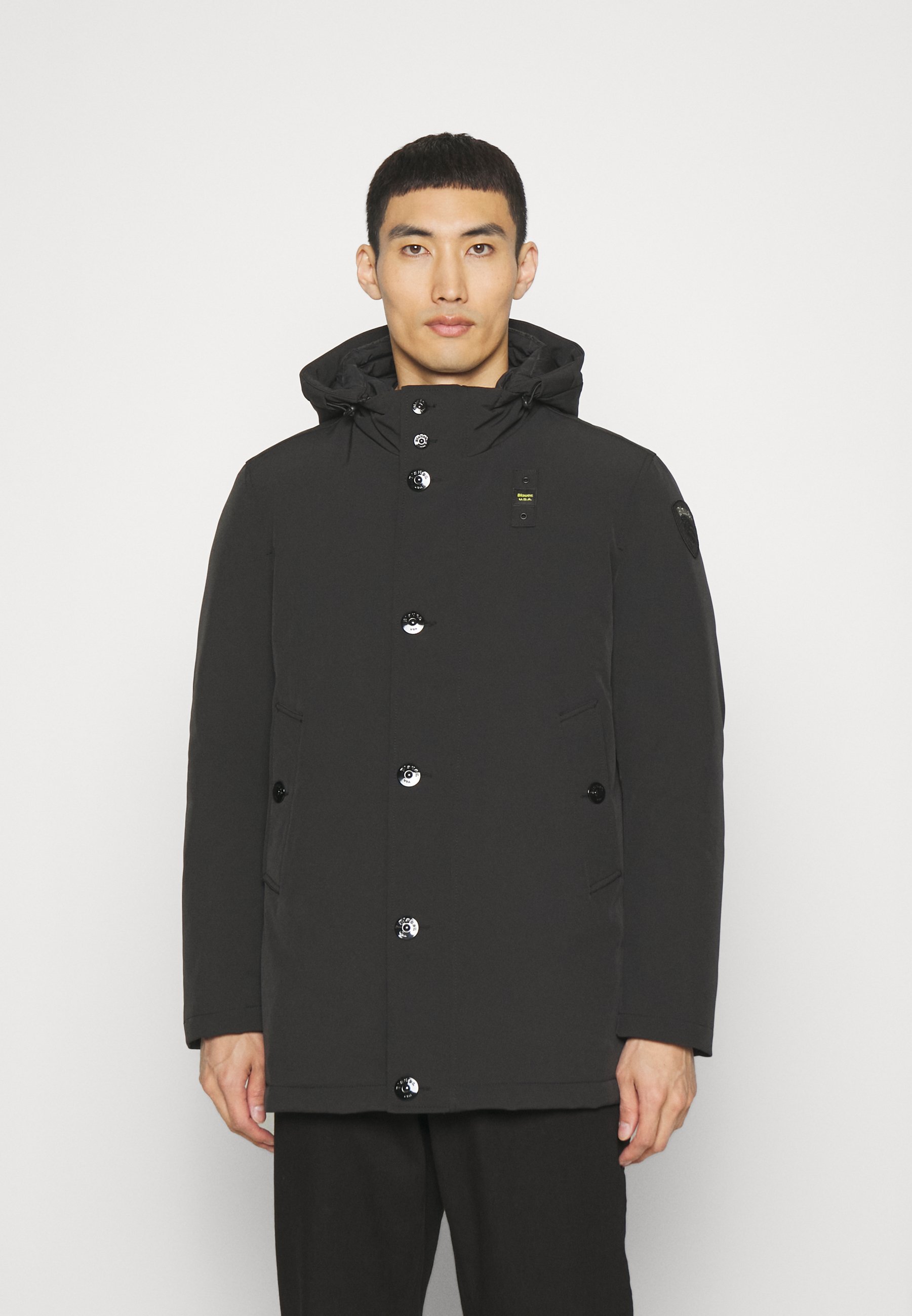 LONG JACKET COAT DETACHABLE HOODIE - Down jacket