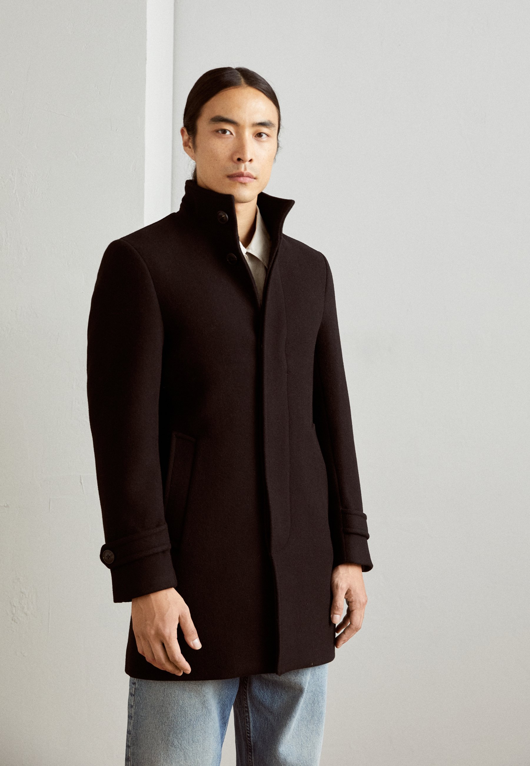 FUNNEL NECK COAT - Short coat