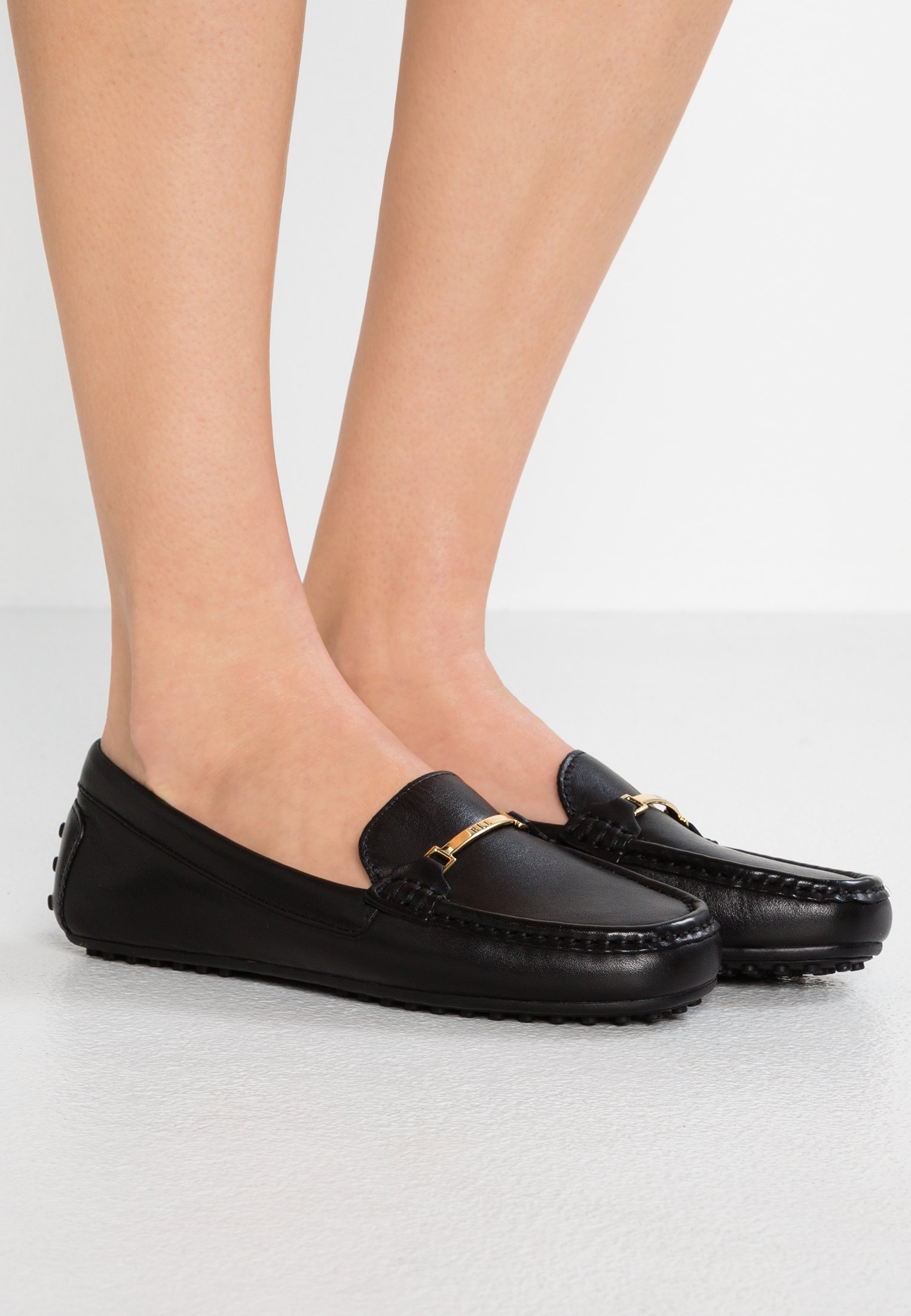 BRIONY LEATHER DRIVER - Slip-ons