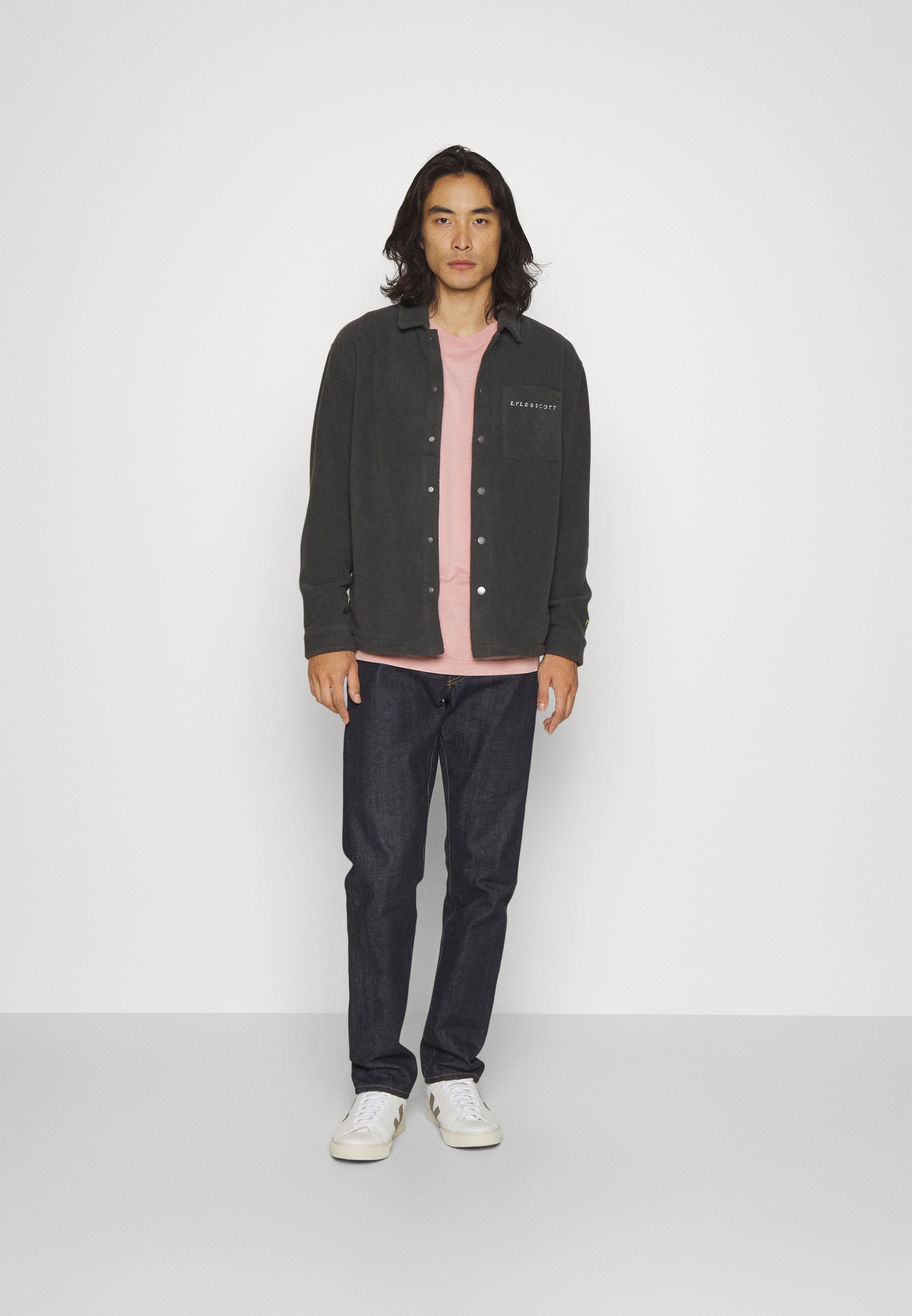 EMBROIDERED OVERSHIRT - Fleece jacket