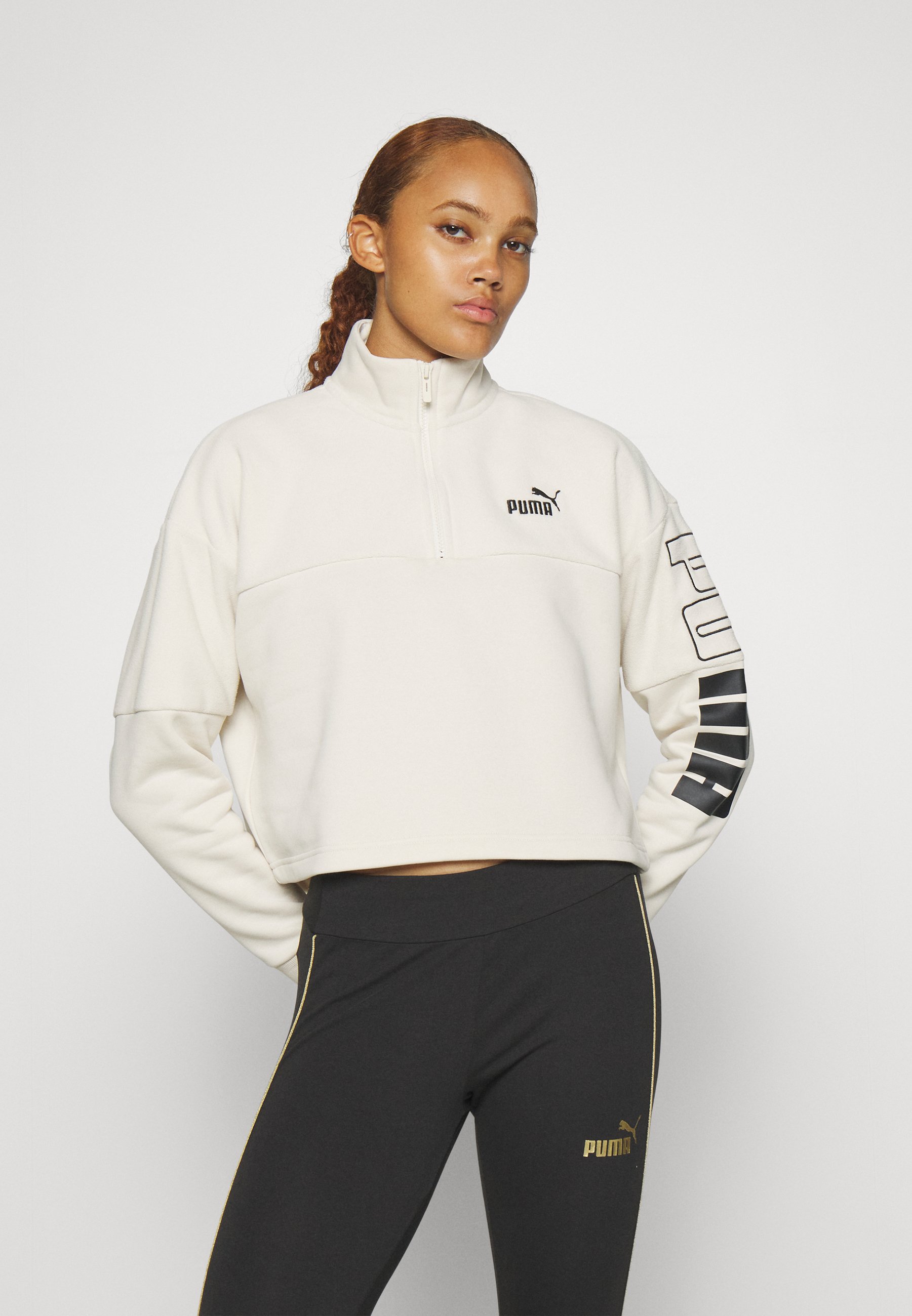 POWER HIGH NECK CREW WINTERIZED - Fleece jumper