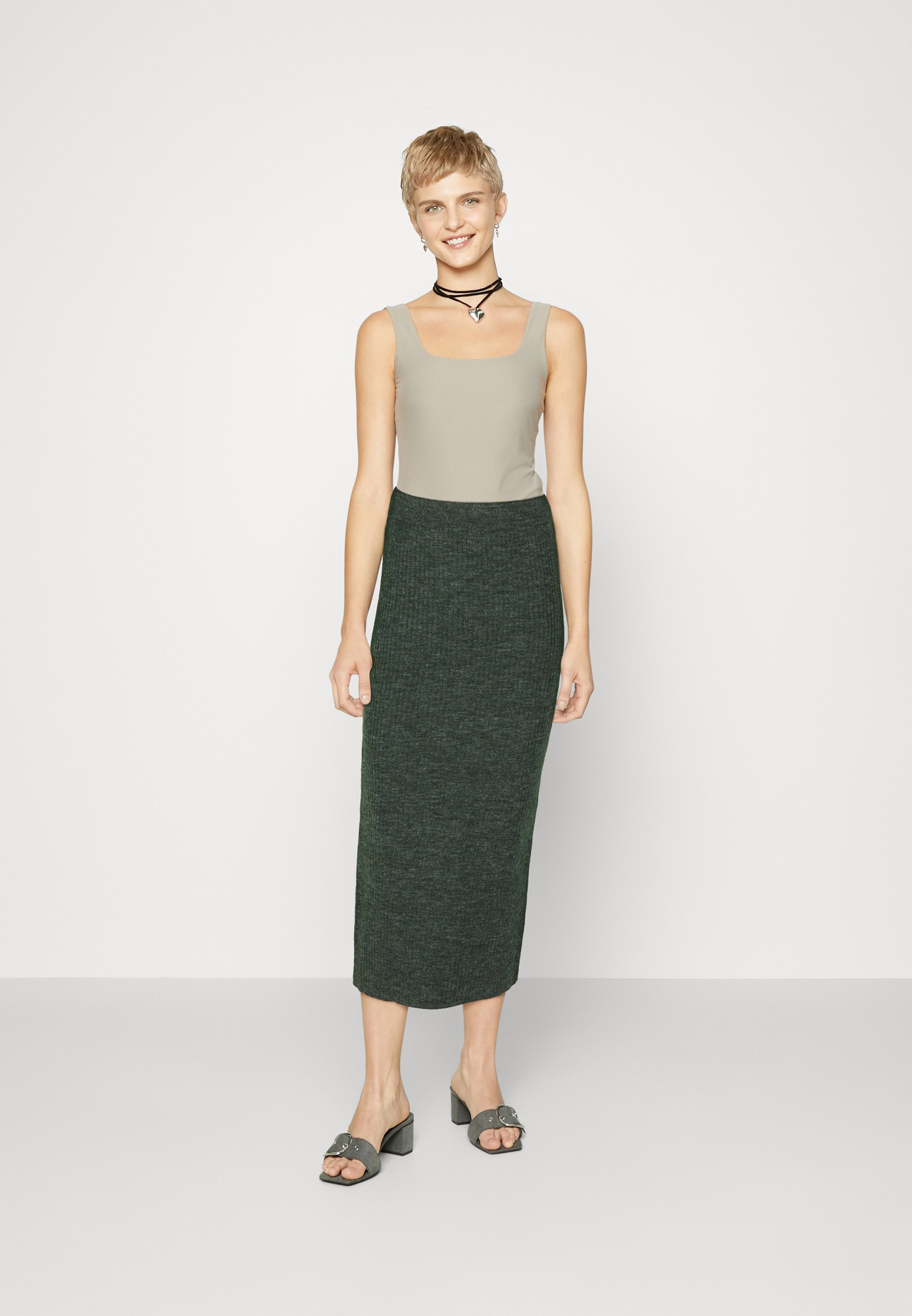 ONLSADIE CALF SKIRT - Pencil skirt
