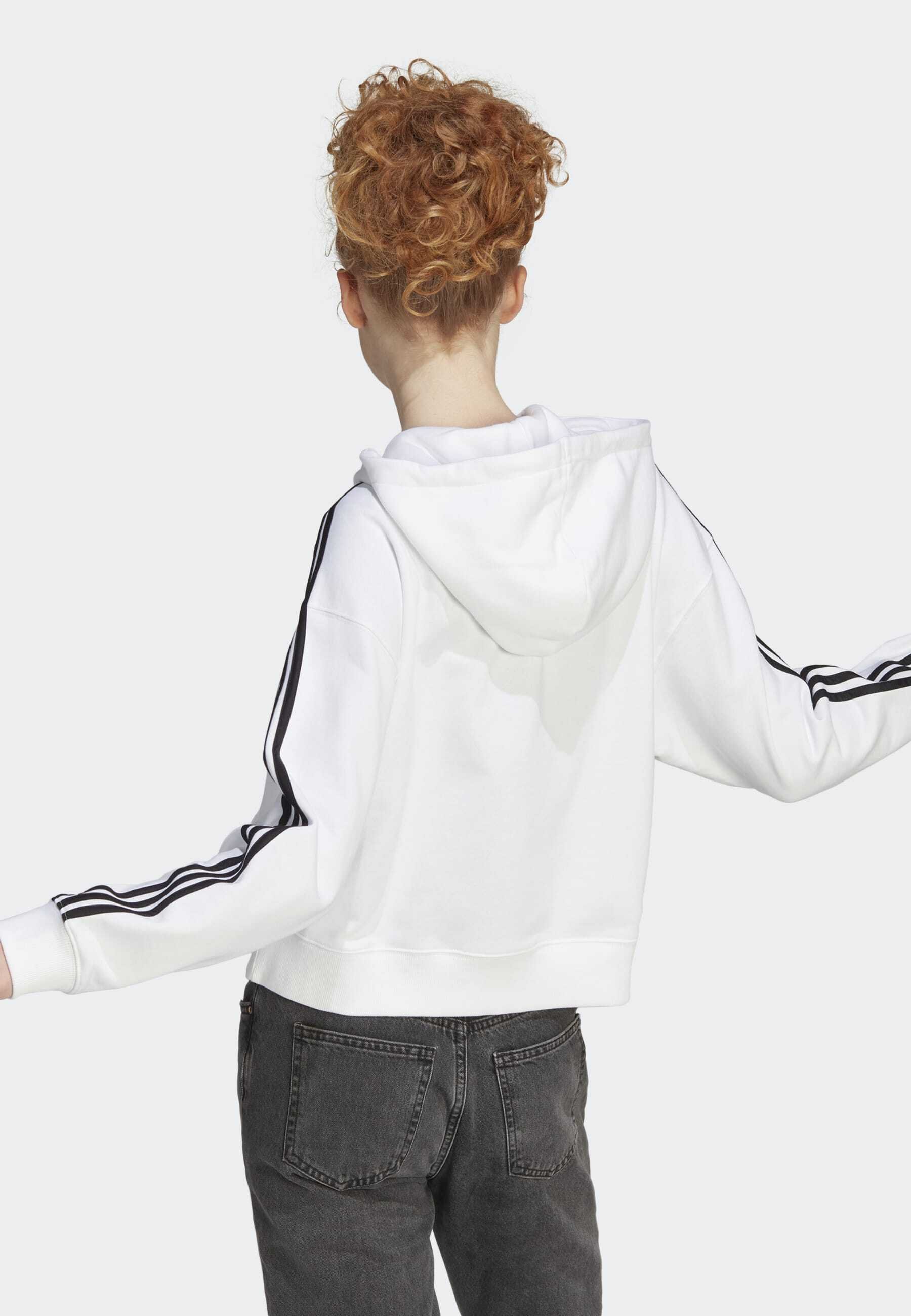 ESSENTIALS 3-STRIPES FRENCH TERRY - Zip-up sweatshirt