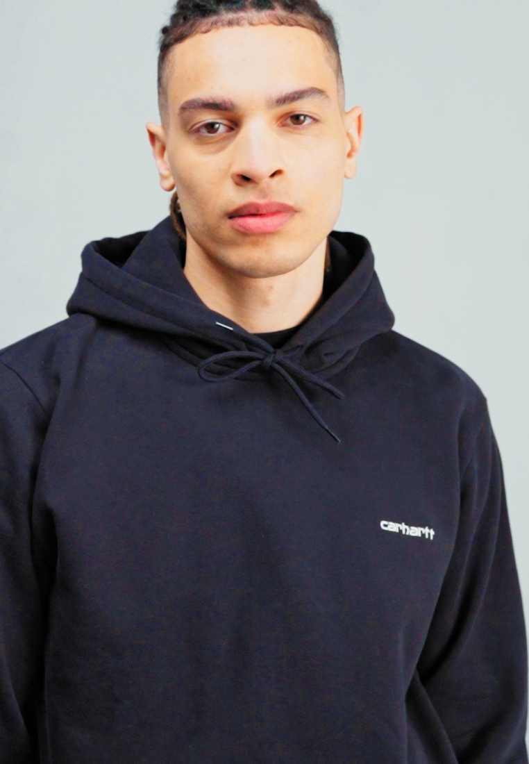 HOODED SCRIPT EMBROIDERY - Hoodie