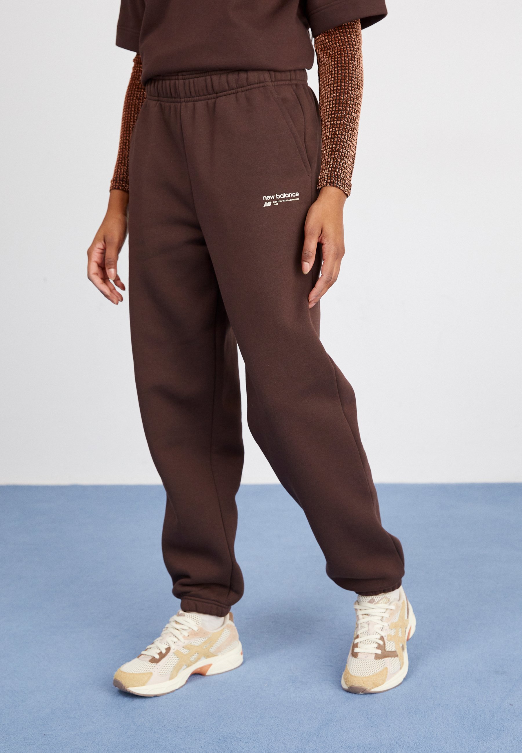 LINEAR HERITAGE BRUSHED BACK - Tracksuit bottoms