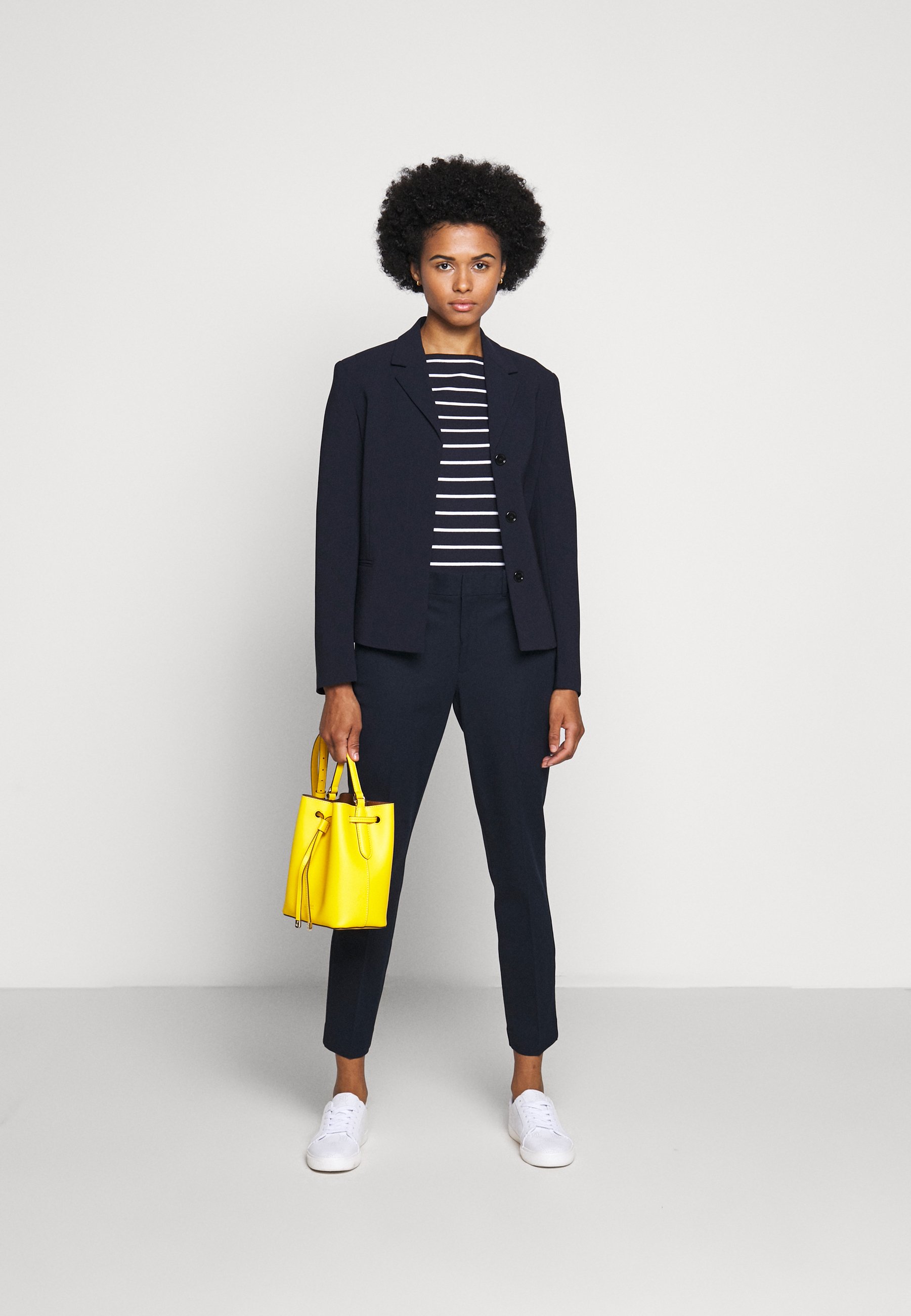 STRIPED BOATNECK TOP - Print T-shirt