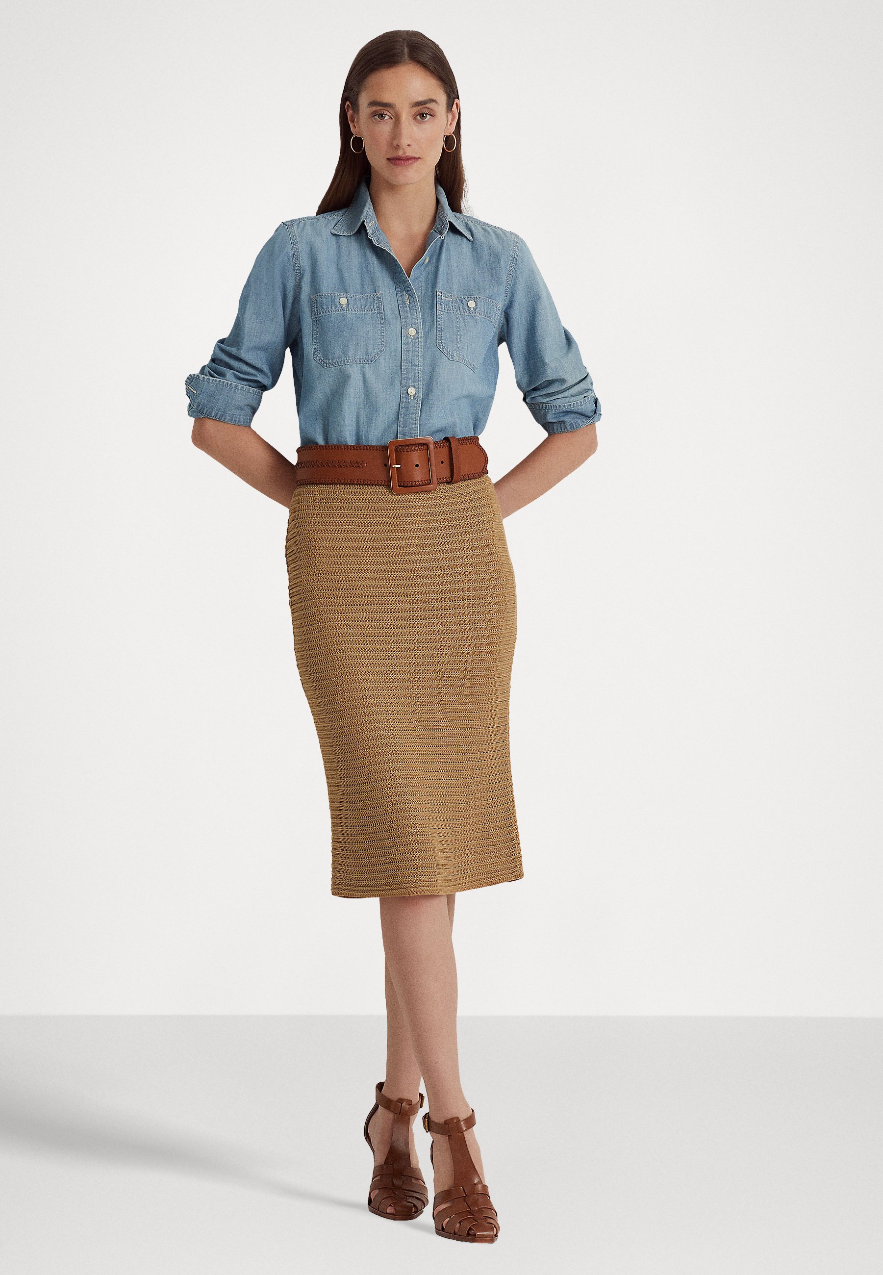 RISHONA MID PENCIL - Pencil skirt