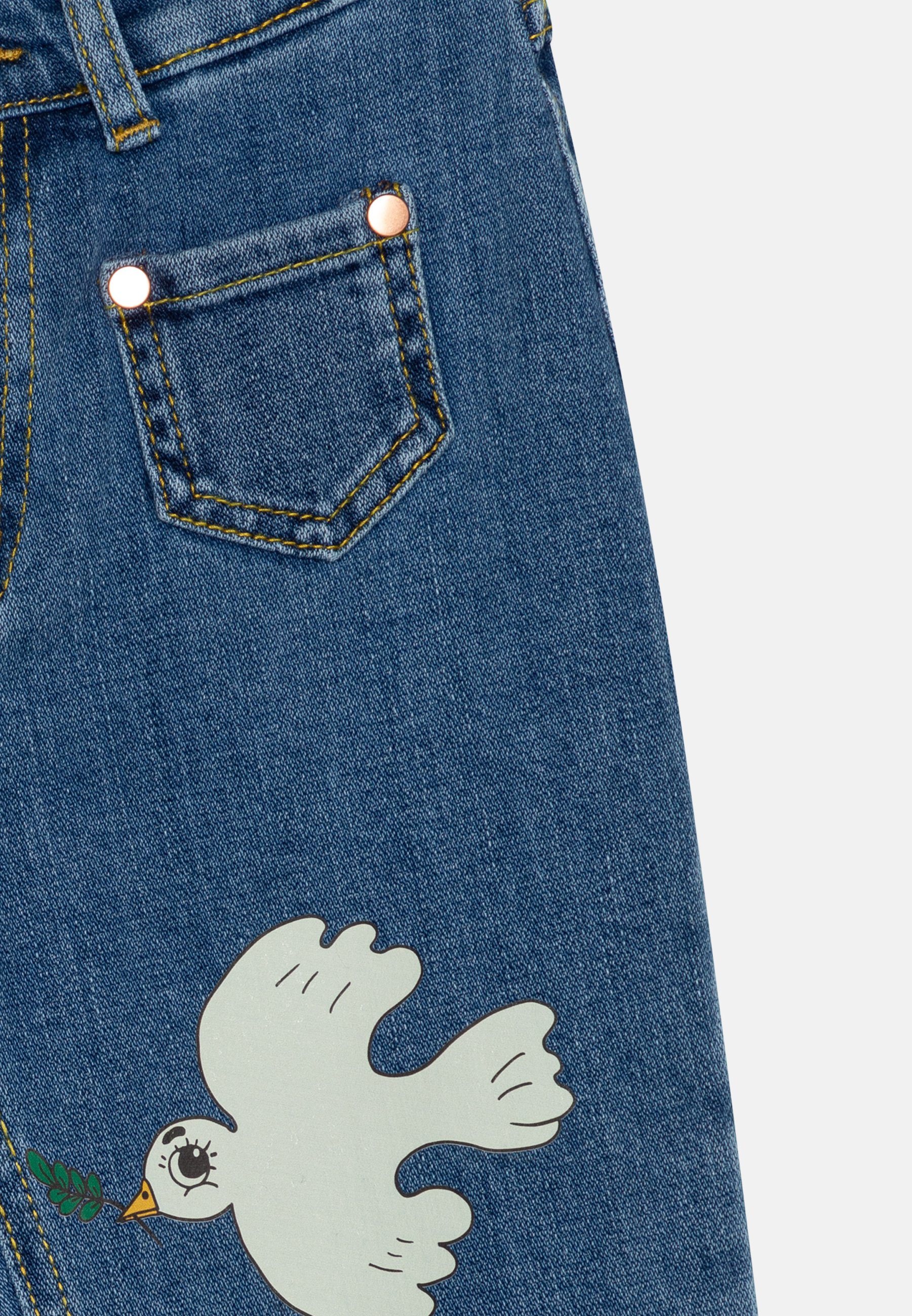 PEACE DOVE UNISEX - Flared Jeans