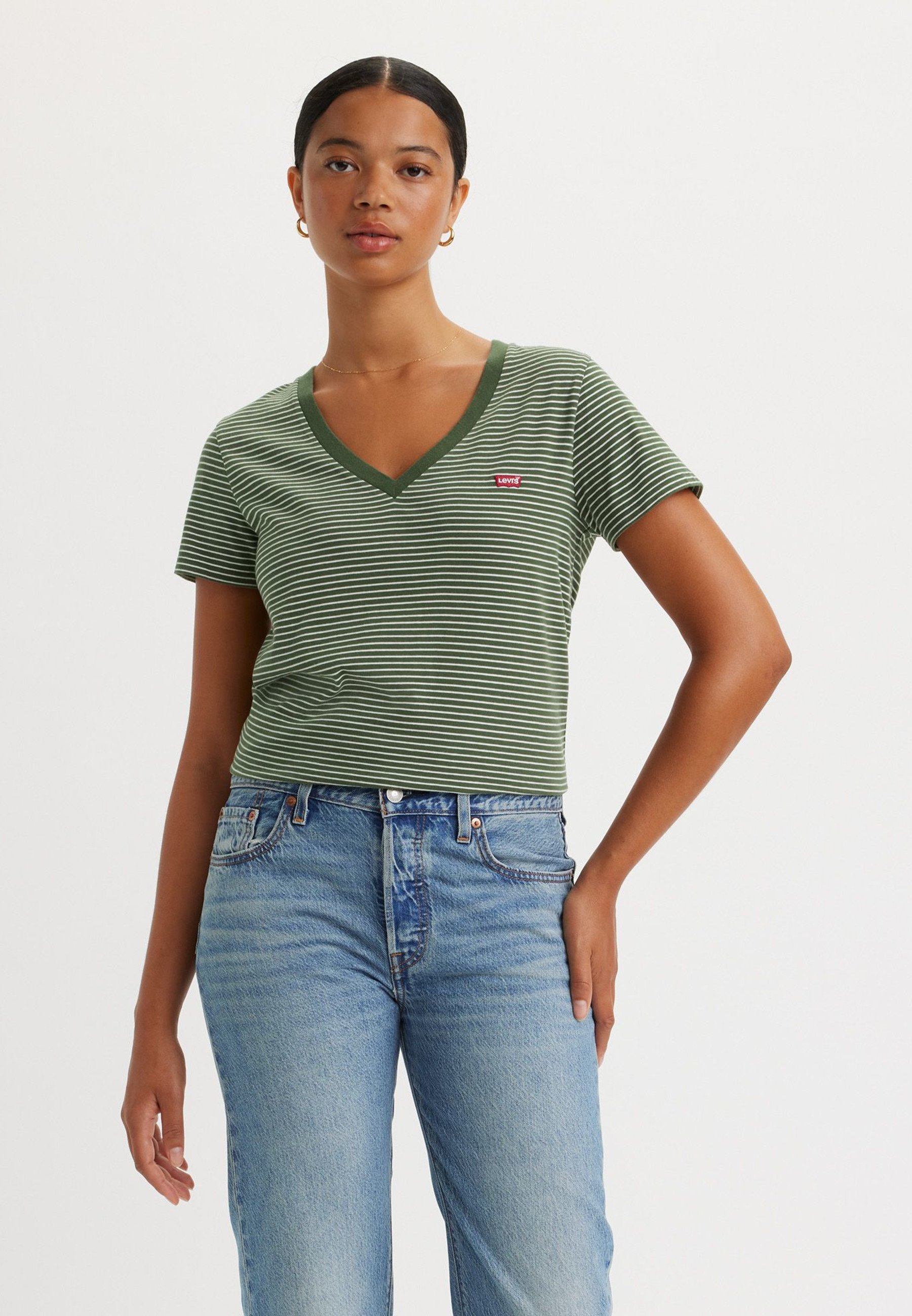 PERFECT VNECK - Print T-shirt