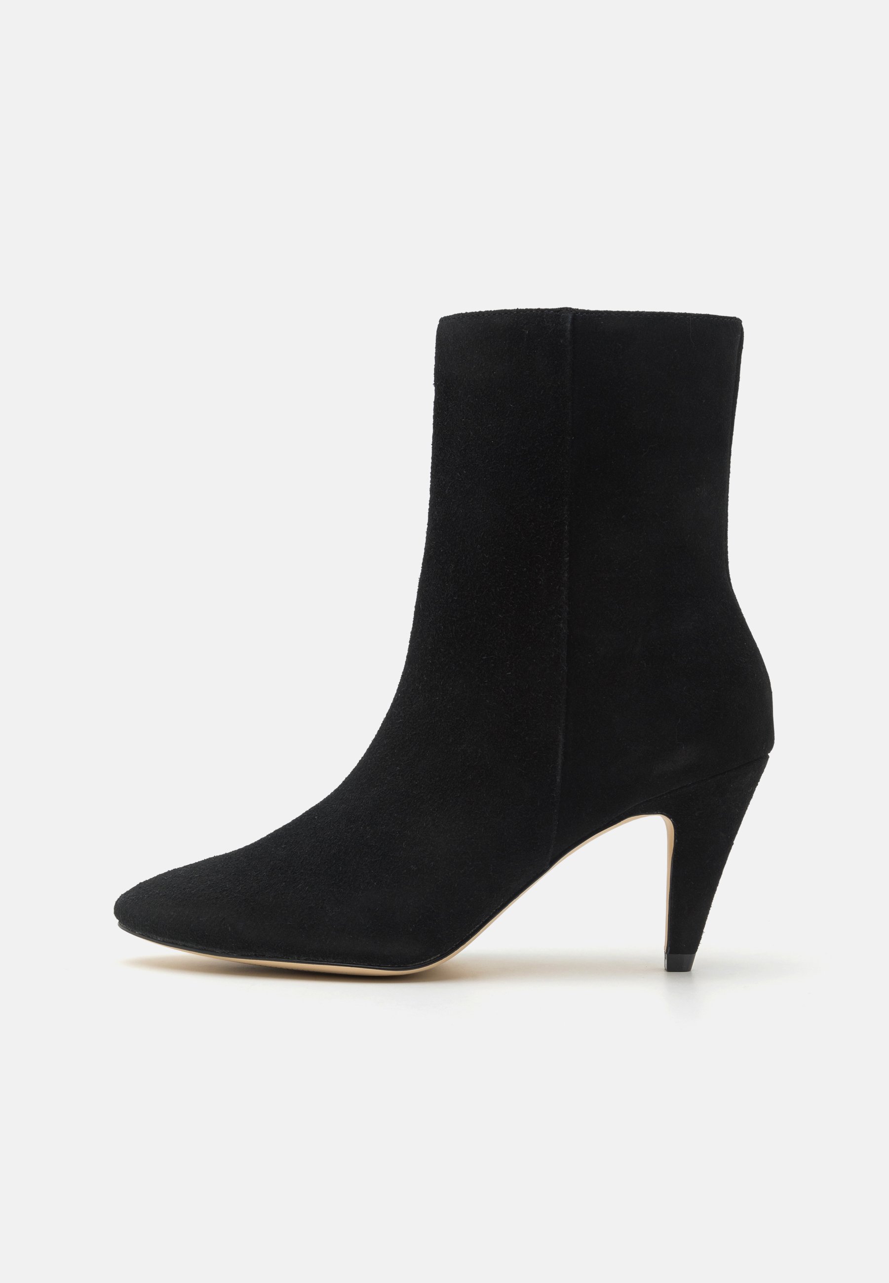 LEATHER- High heeled ankle boots