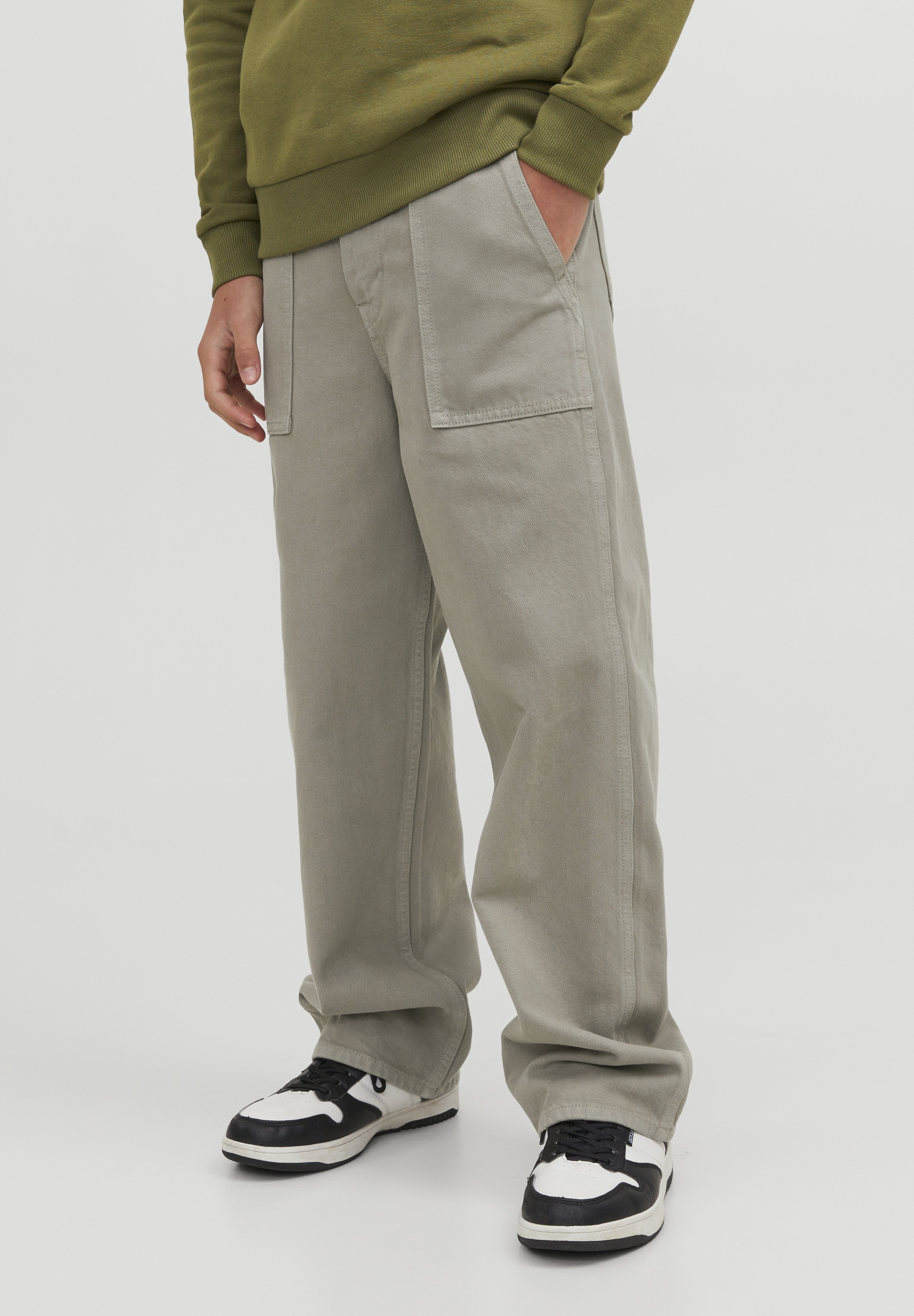 JJICHRIS JJUTILITY JNR - Straight leg jeans