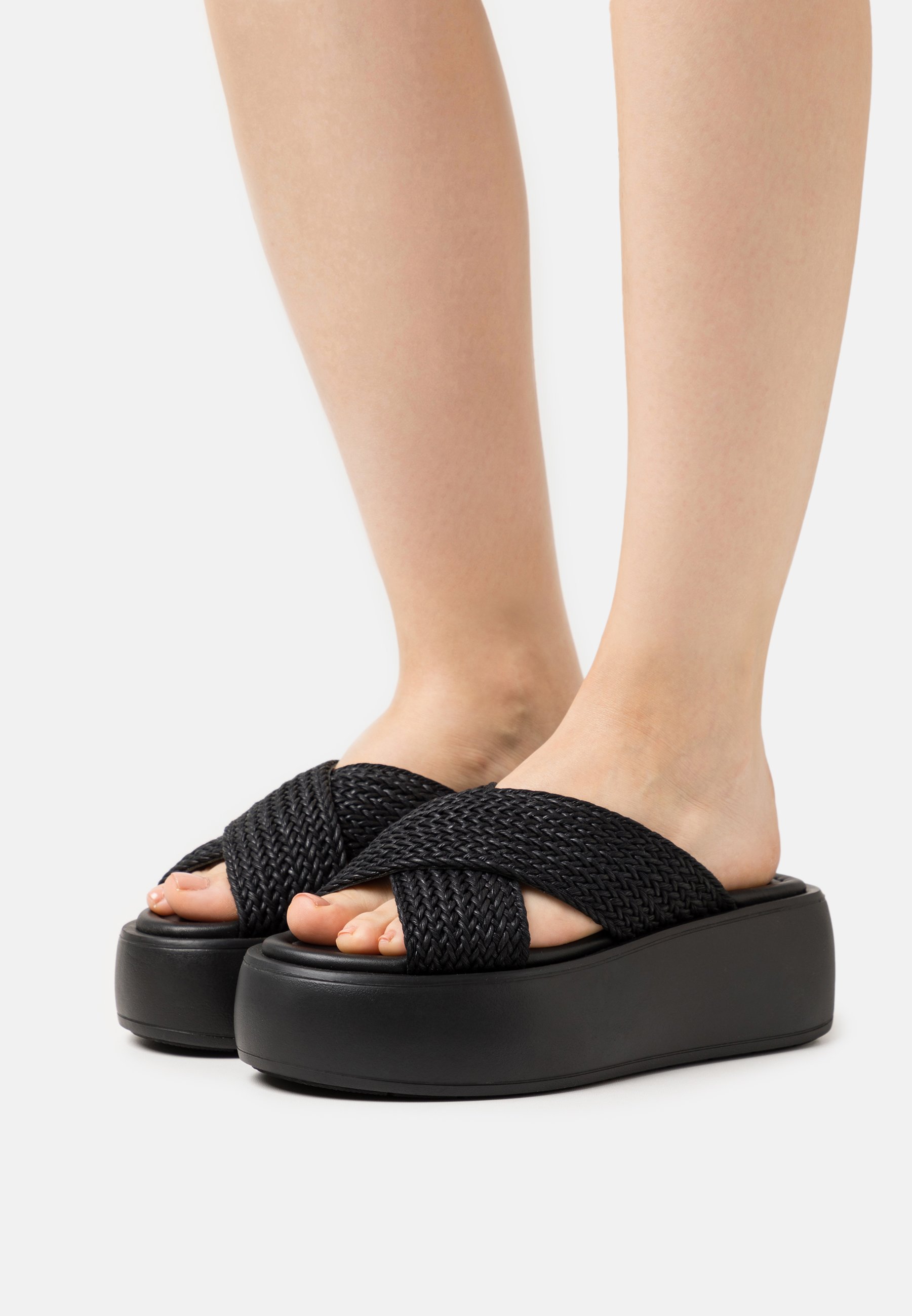 BUBBLE WOVEN - Heeled mules