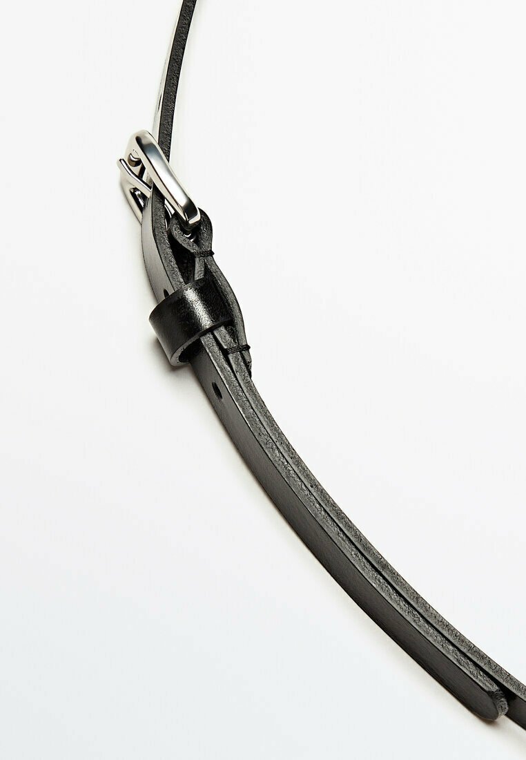 WITH RECTANGULAR BUCKLE - Belt business