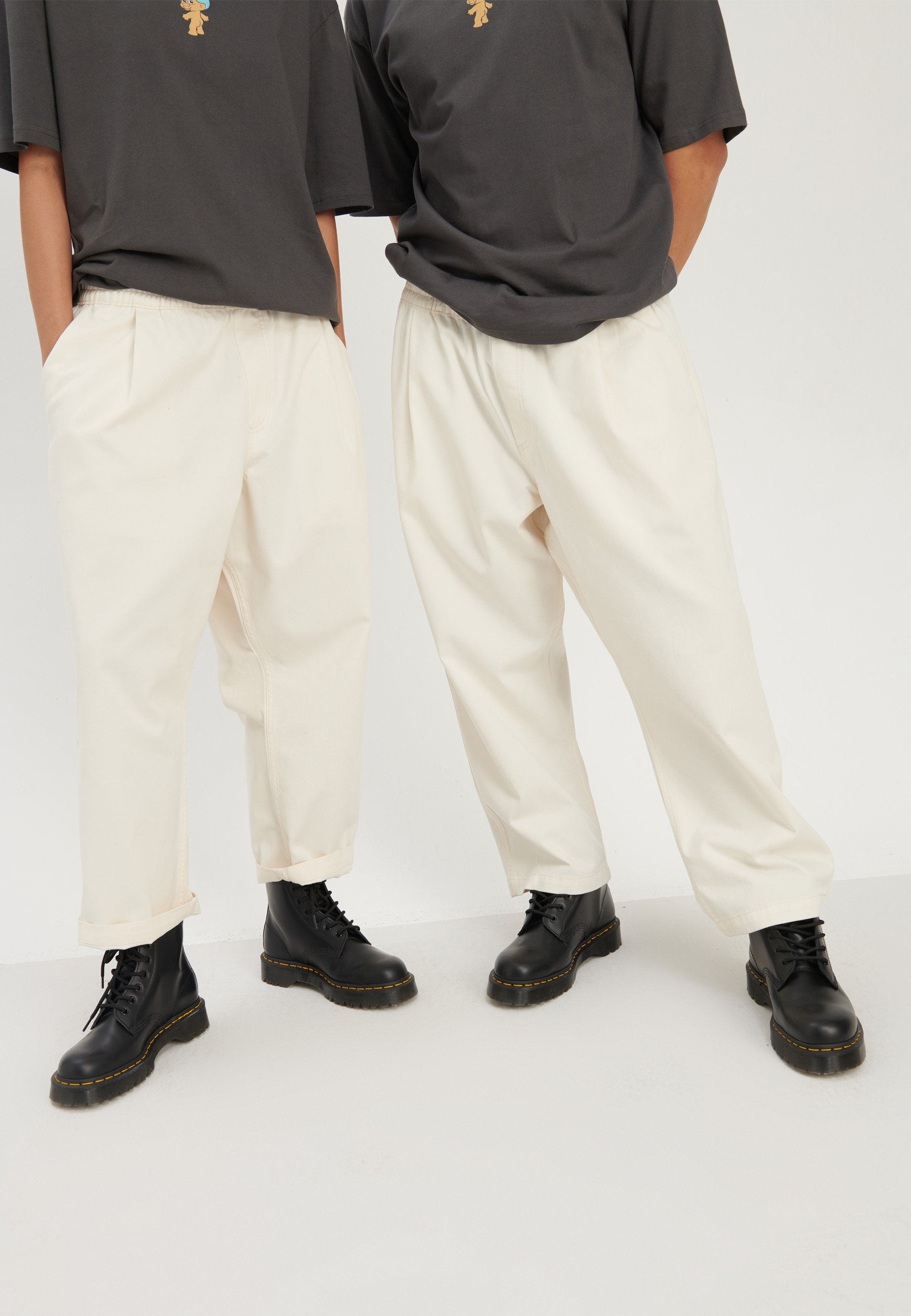 PANT BO TROUSERS ELASTIC WAIST LOOSE FIT UNISEX - Trousers