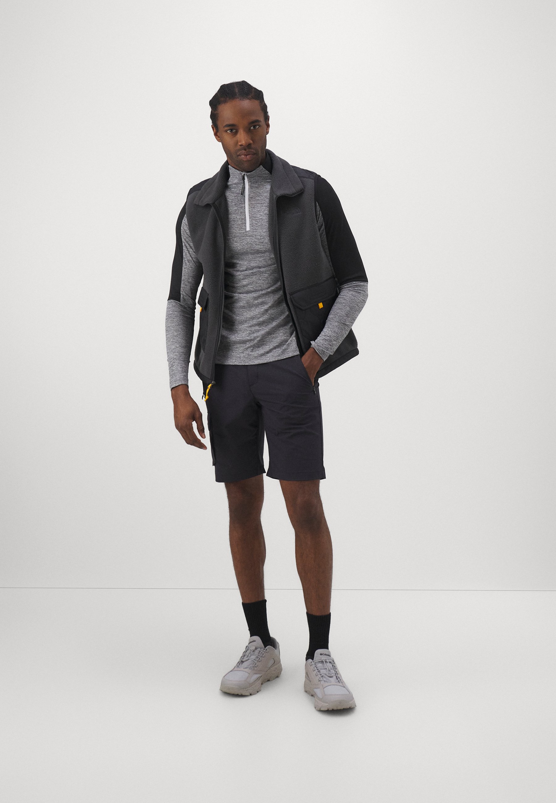 1/4 ZIP TEE - Long sleeved top