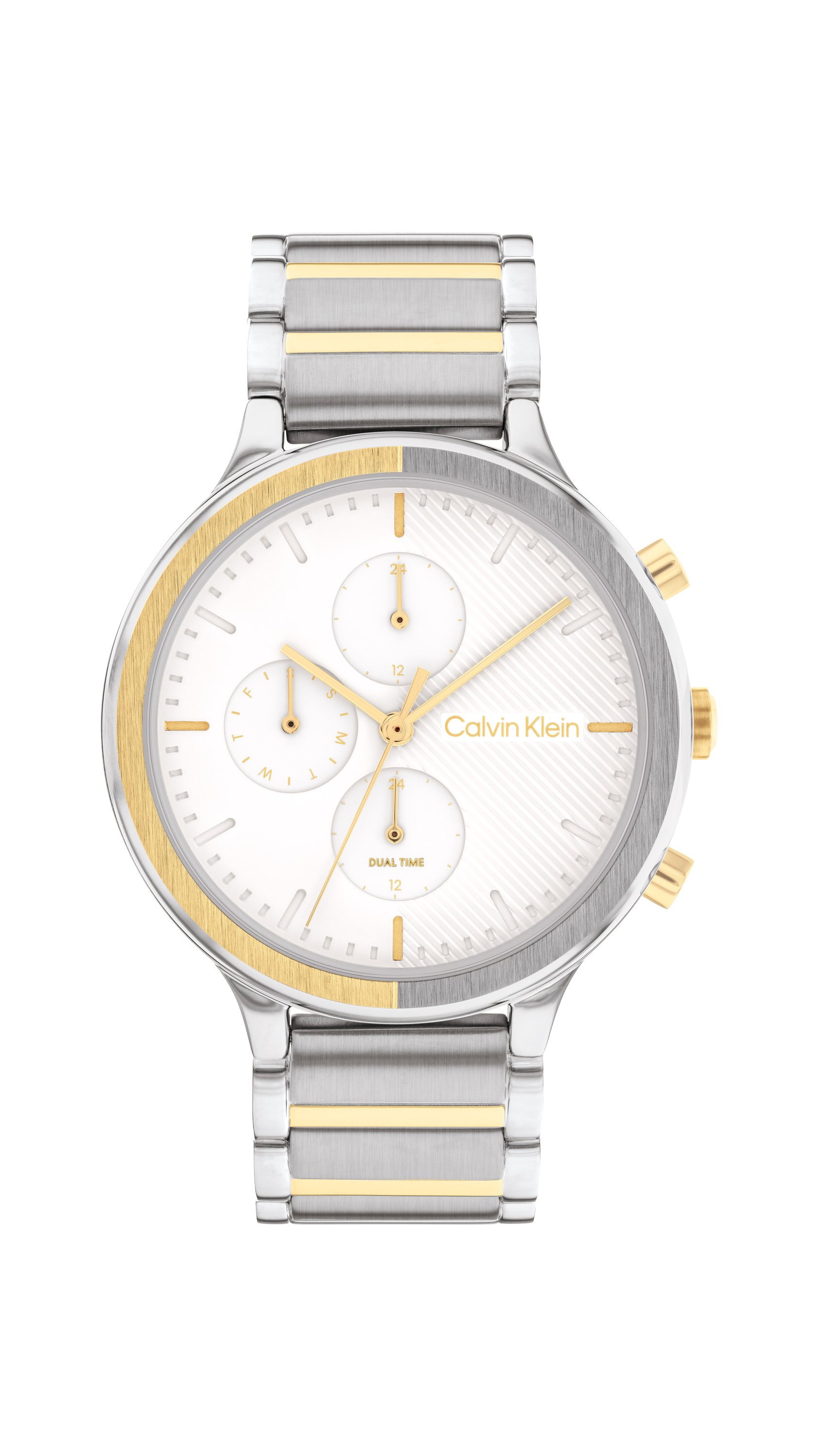 MULTIFUNCTION/TWO TONE SS GP 38MM TWO TONE SS