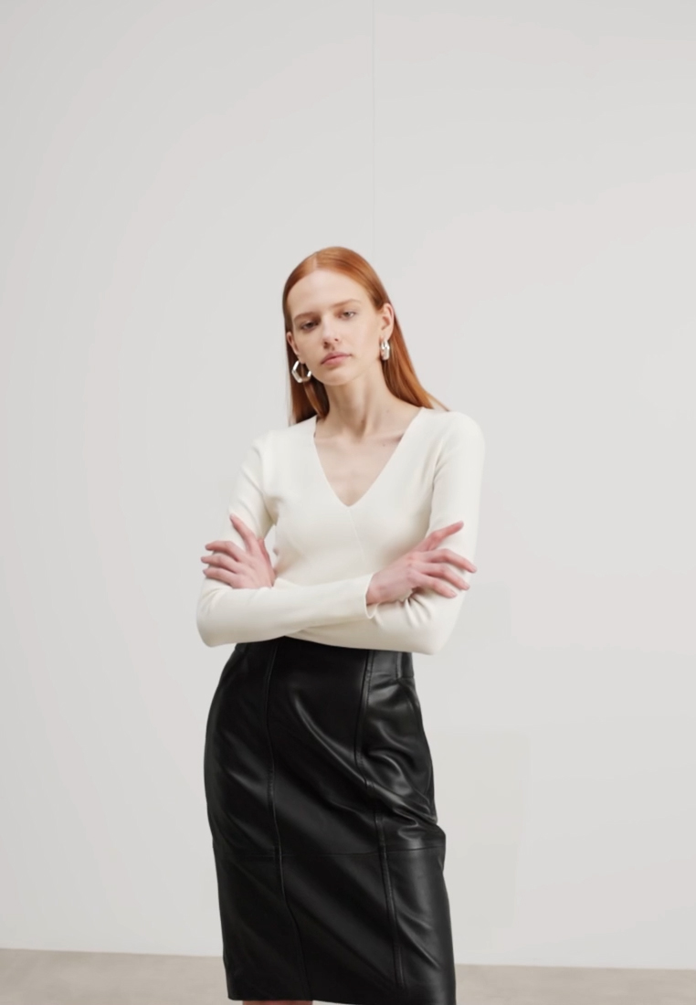 SELENI - Leather skirt