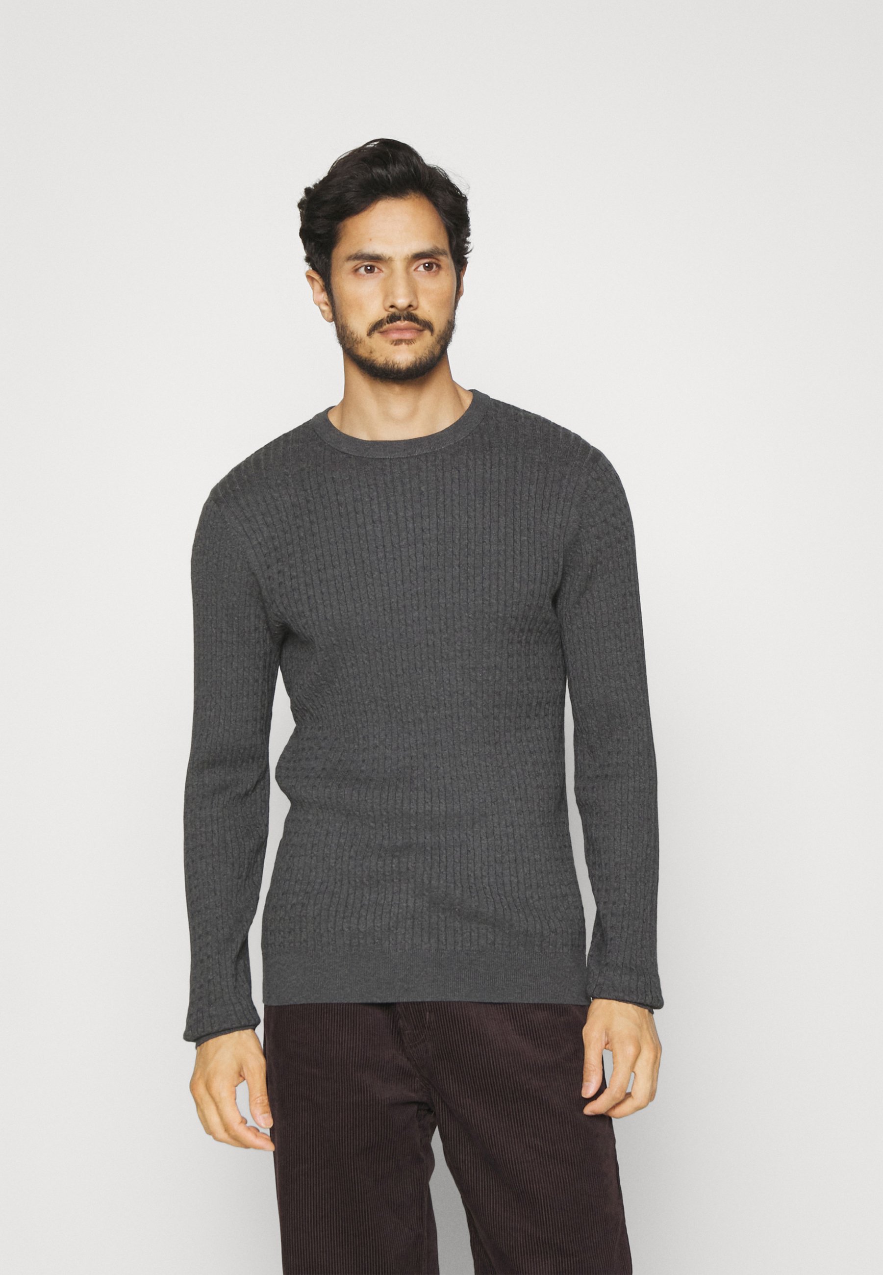 SLHBERG CABLE CREW NECK B NOOS - Jumper