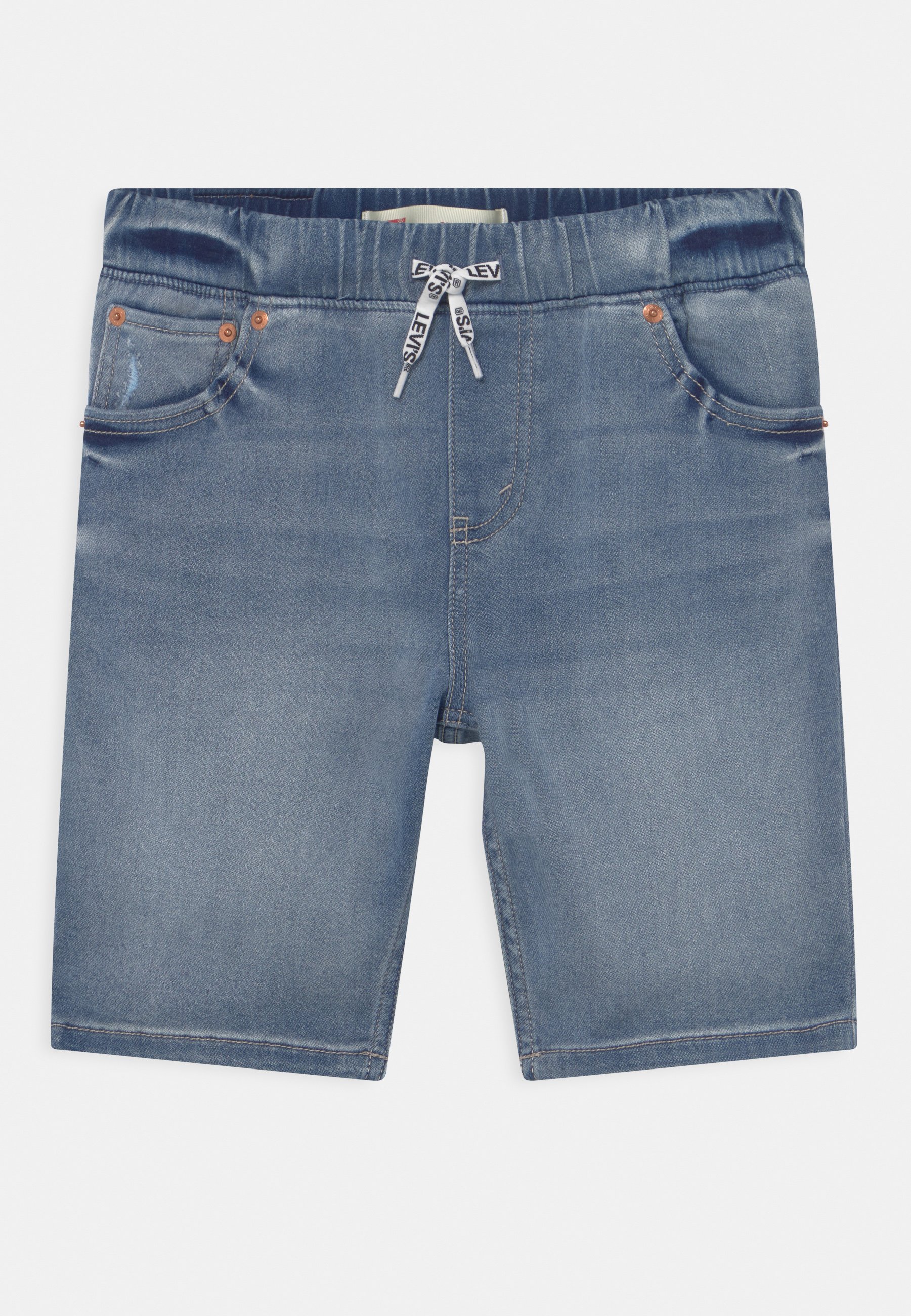 SKINNY DOBBY- Denim shorts