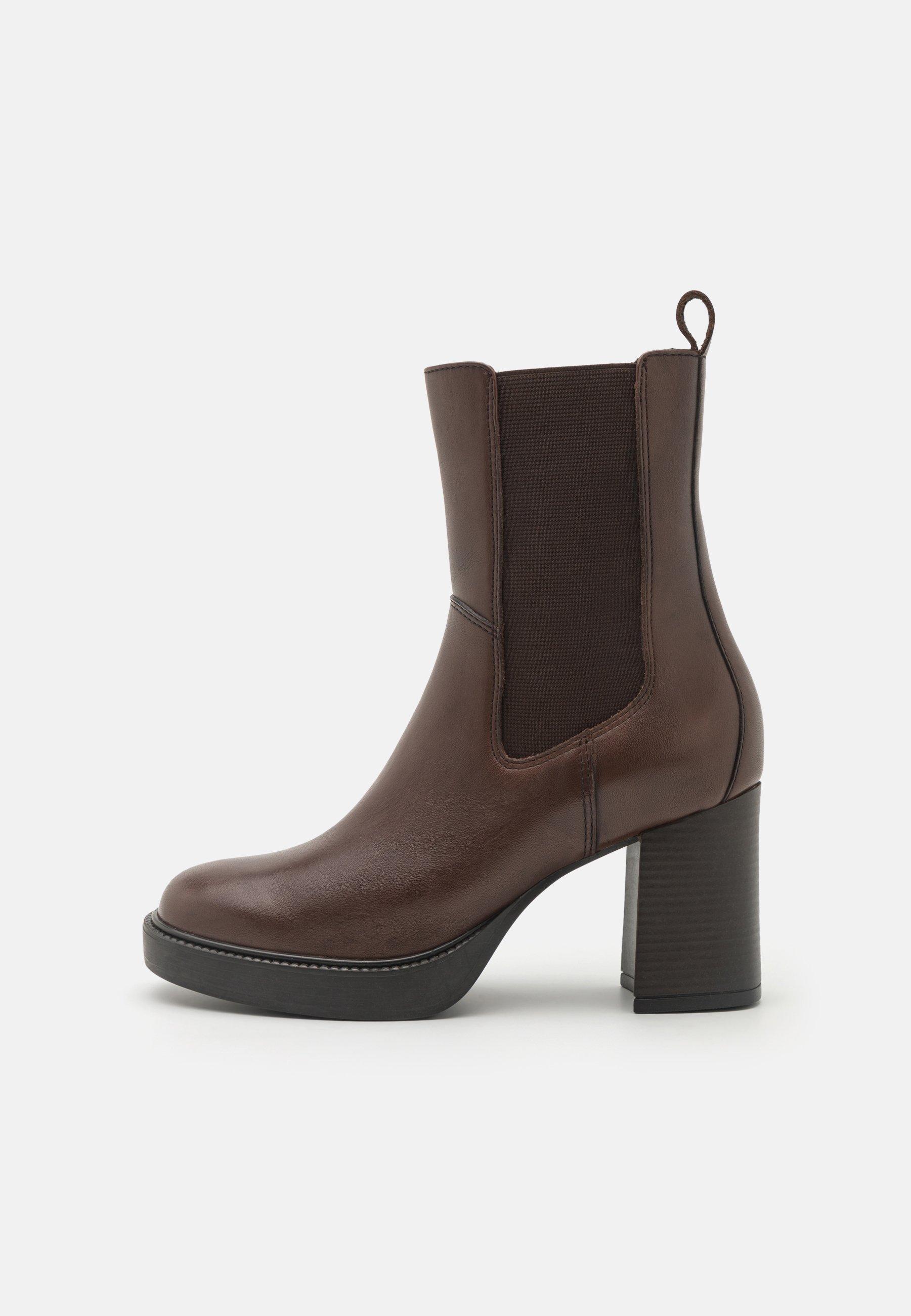 LEATHER - High heeled ankle boots
