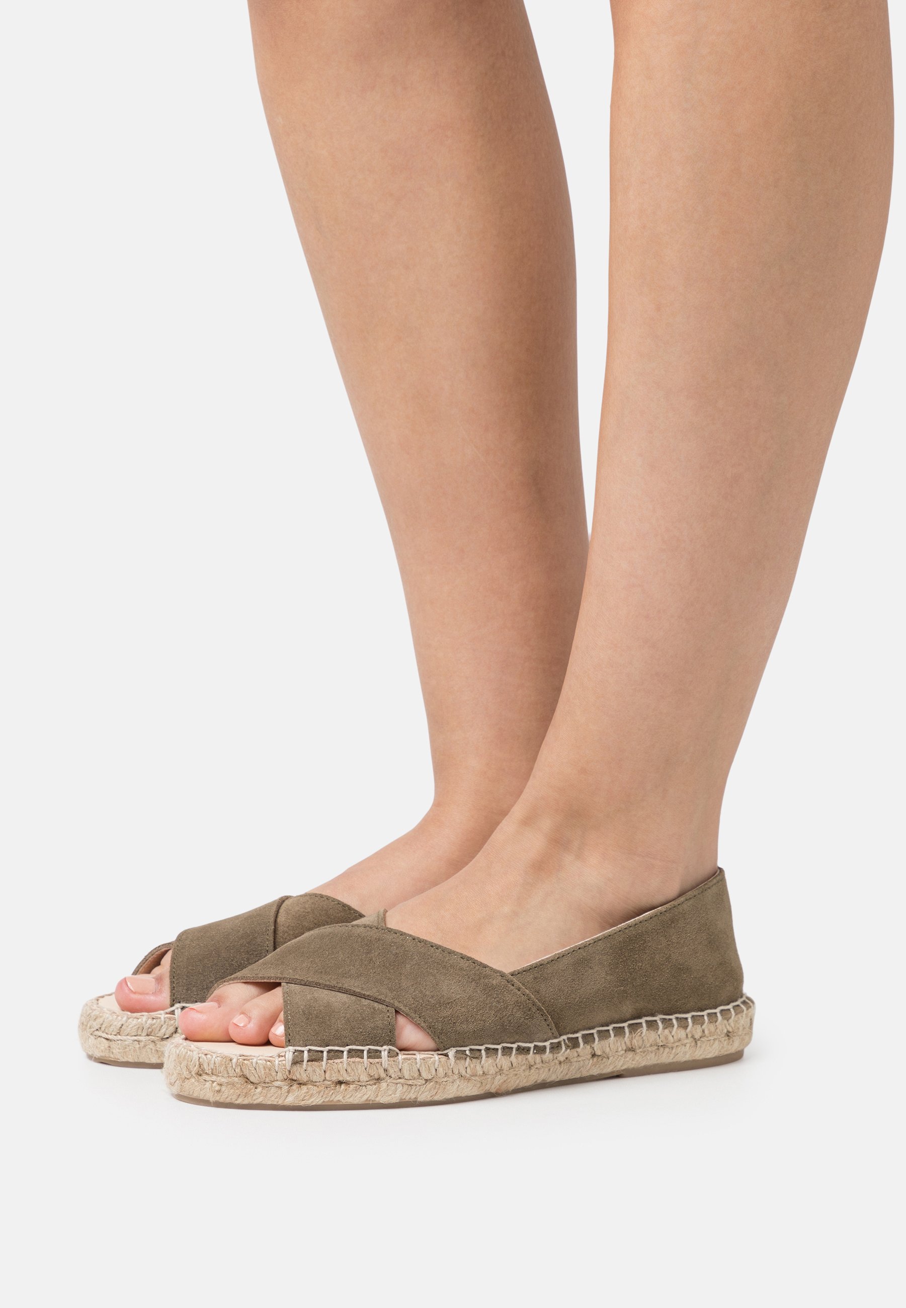 LEATHER - Peeptoe ballet pumps