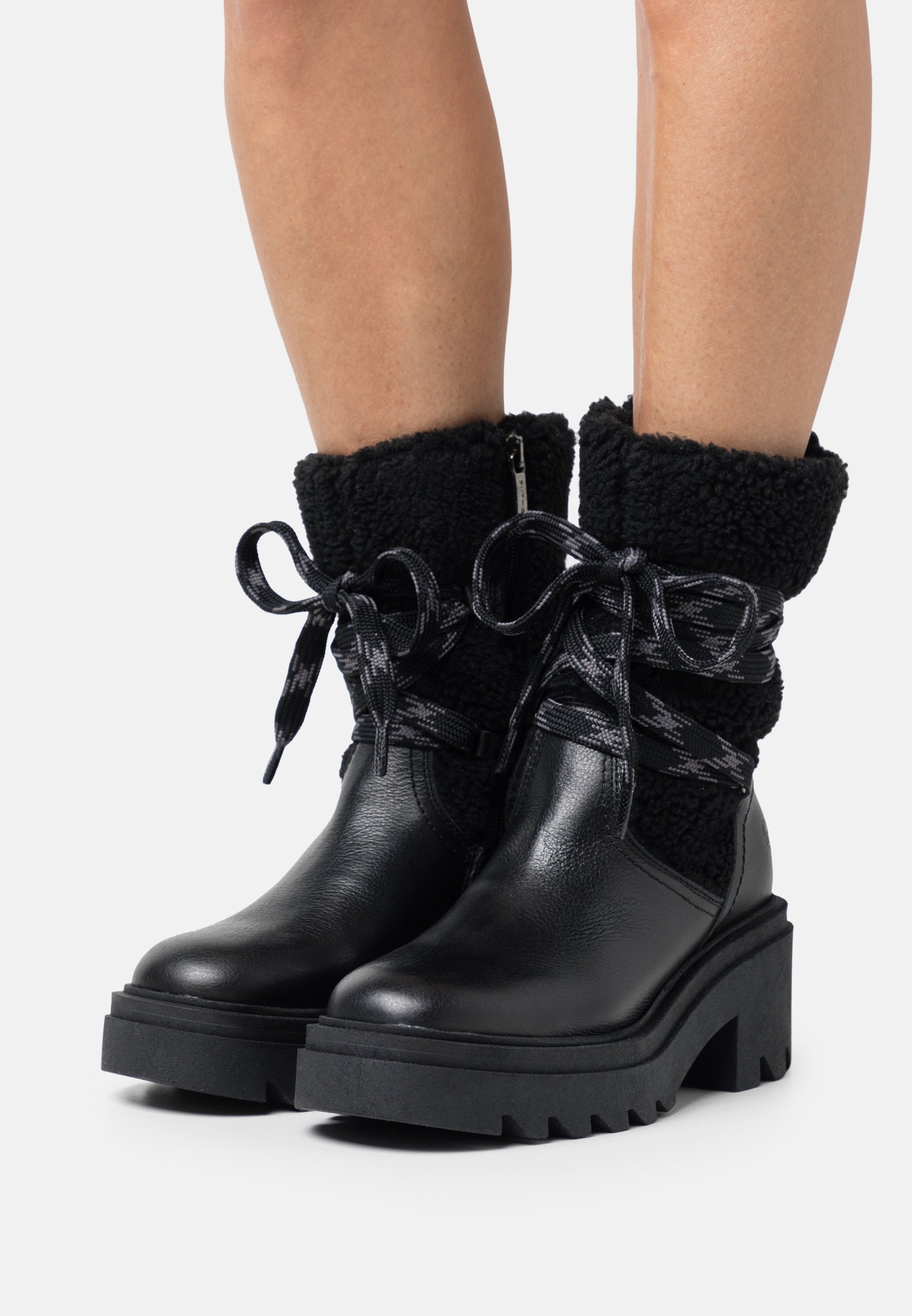 Lace-up ankle boots
