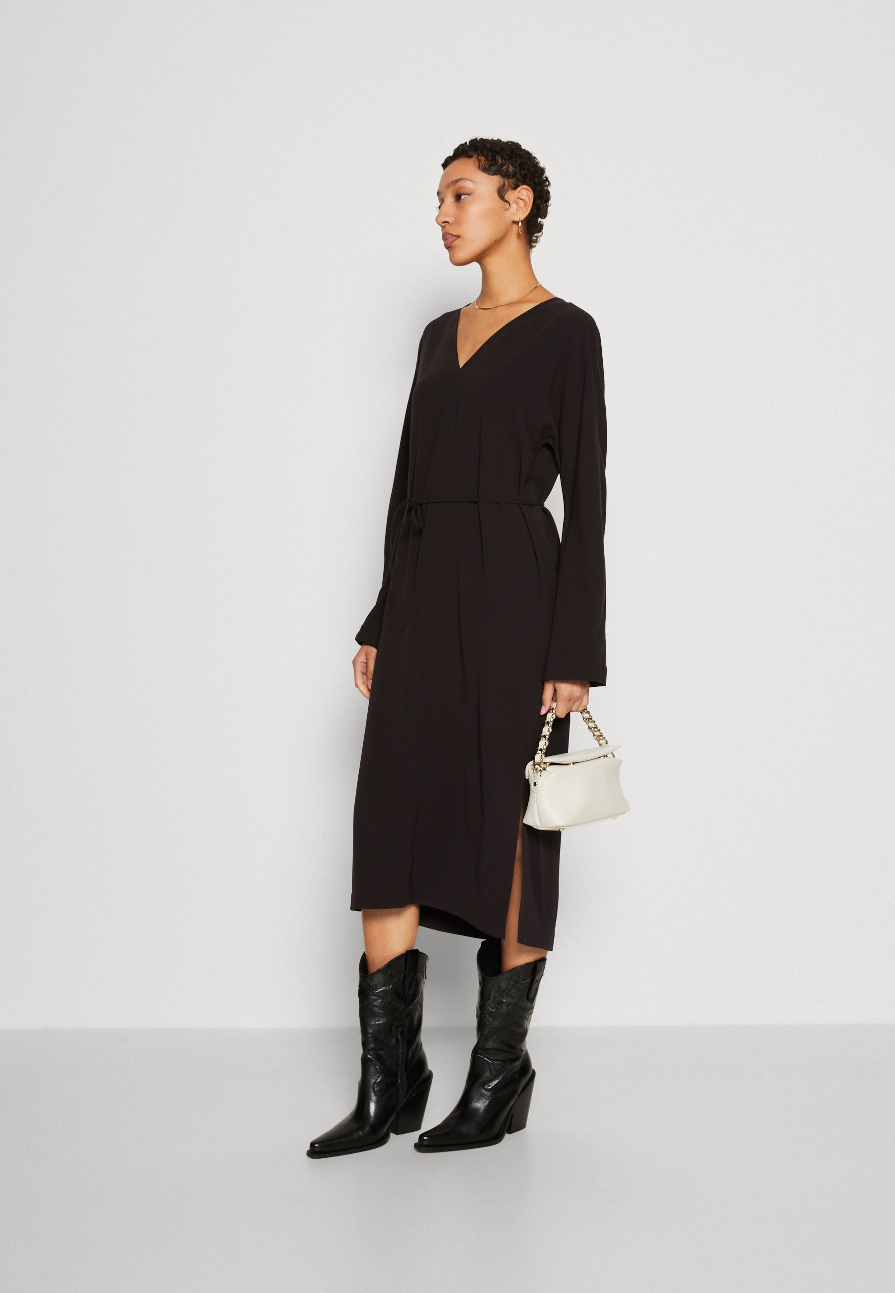 STRUCTURE V NECK DRESS - Day dress