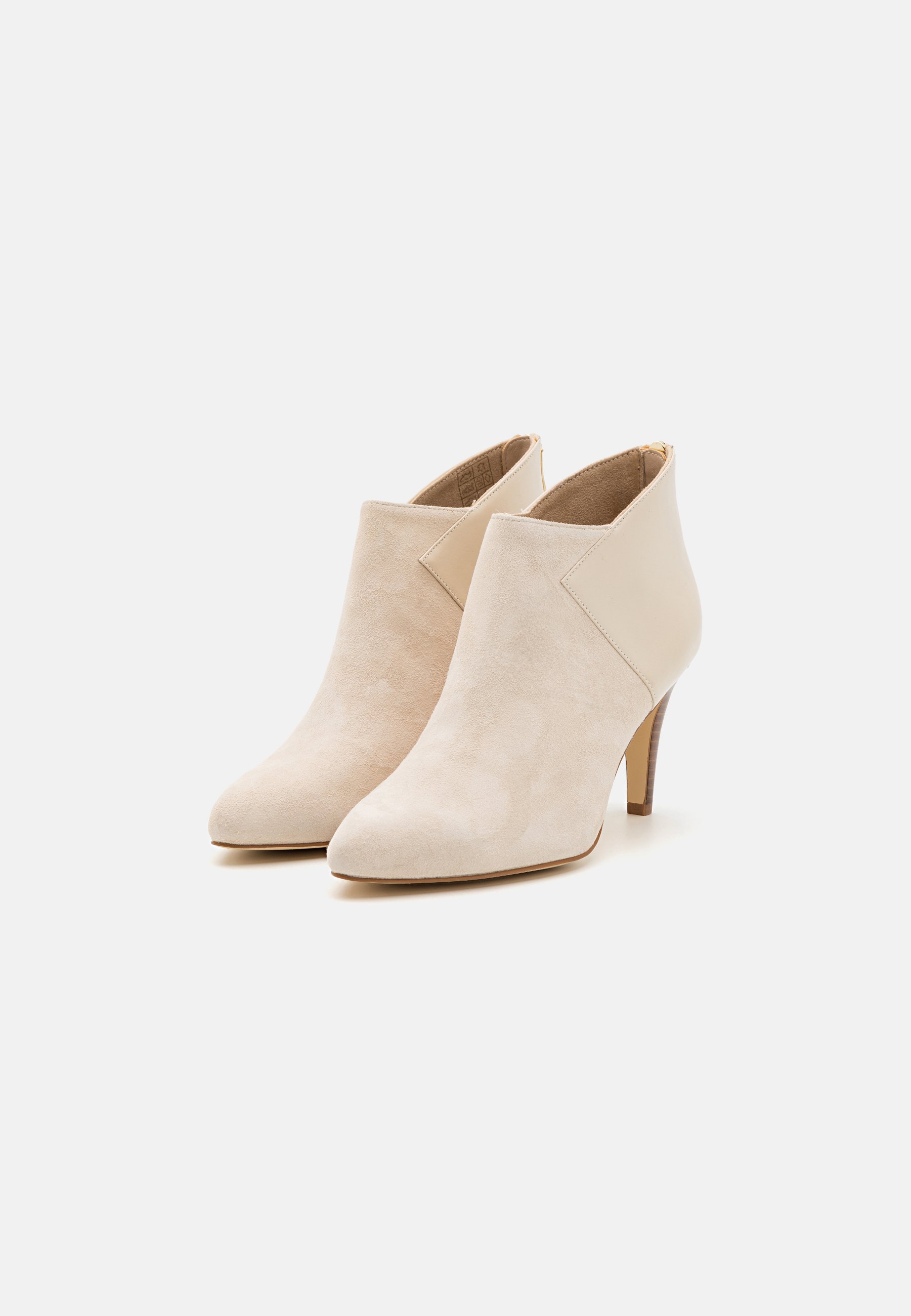 LEATHER- High heeled ankle boots