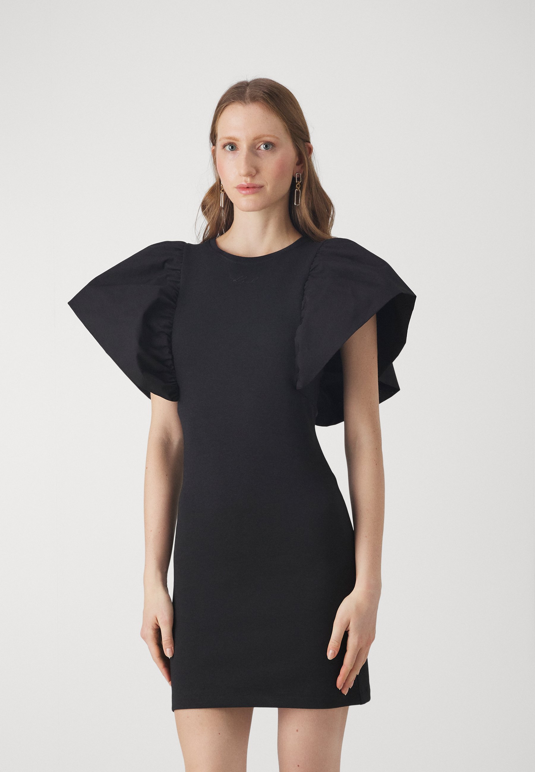 FABRIC MIX DRESS - Cocktail dress / Party dress
