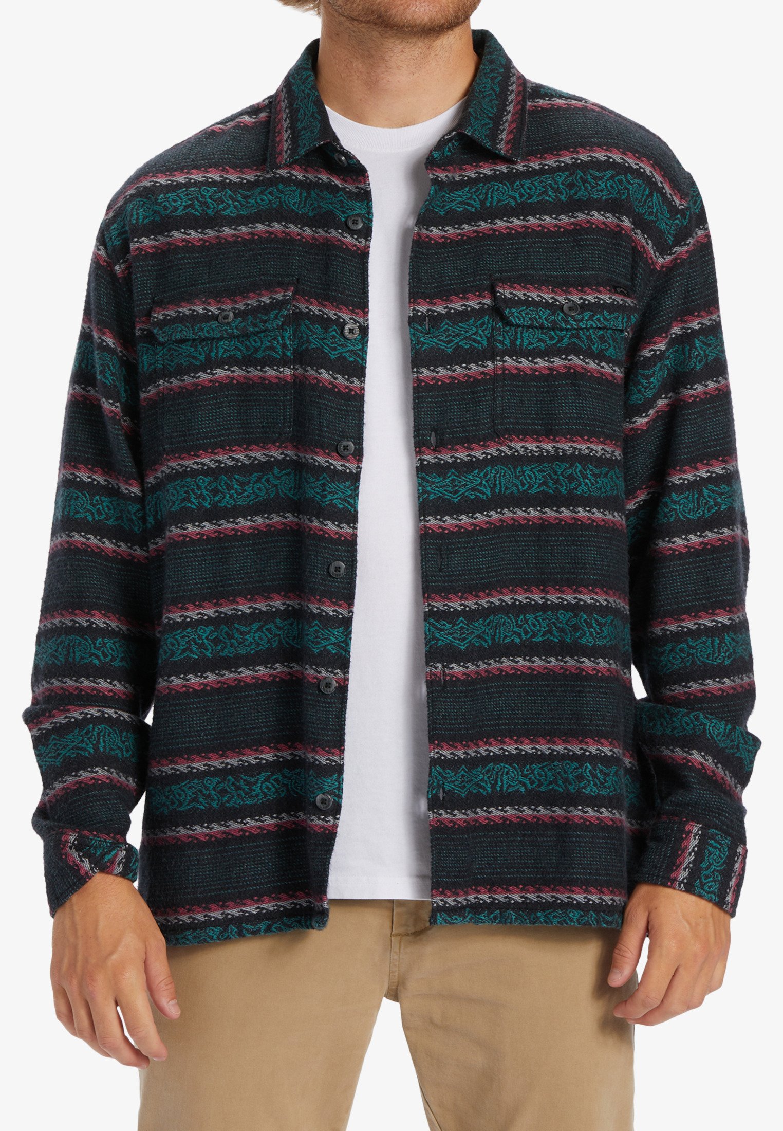 OFFSHORE JACQUARD MANCHES LONGUES PO - Shirt