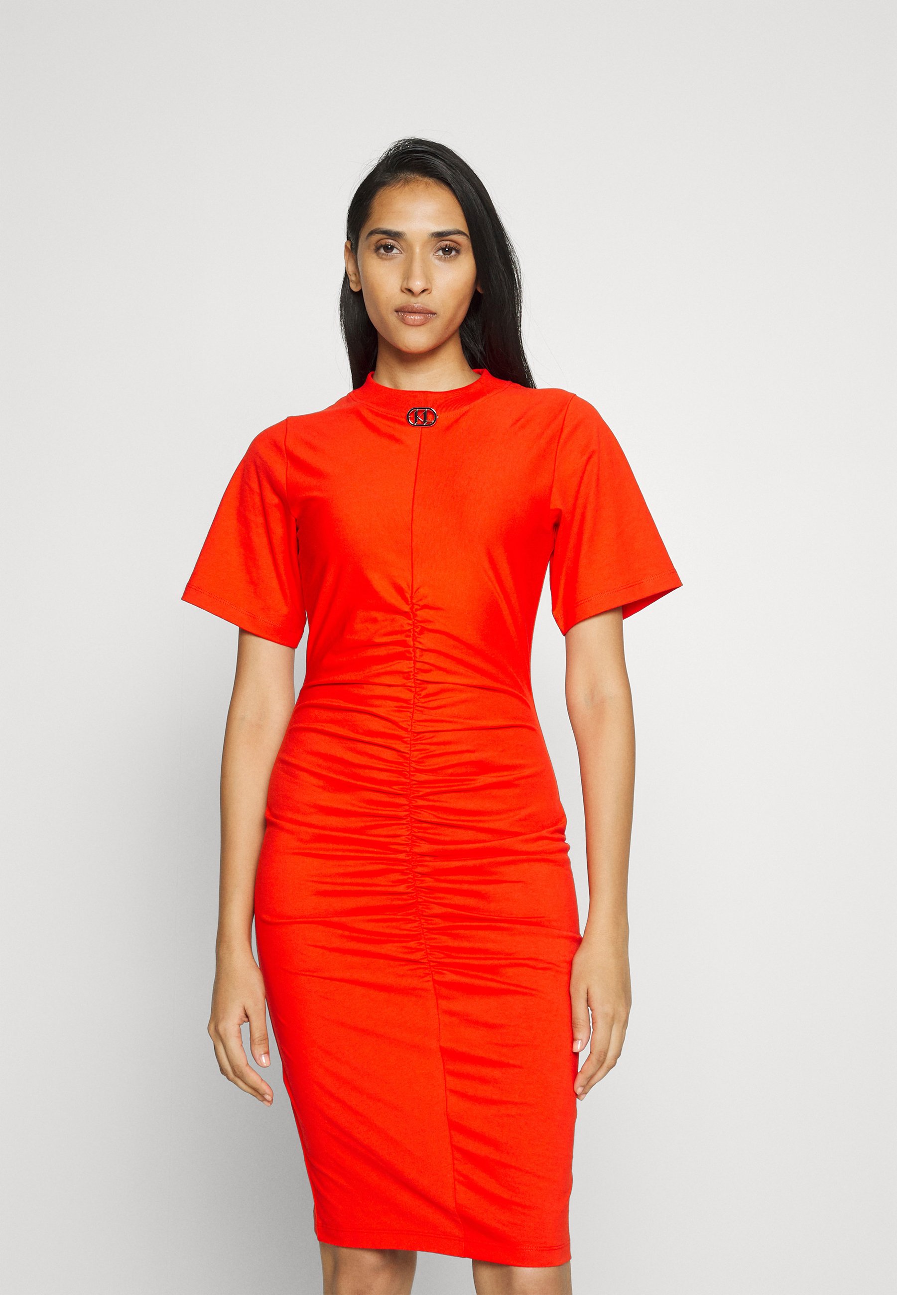 RUCHED TSHIRT DRESS - Shift dress