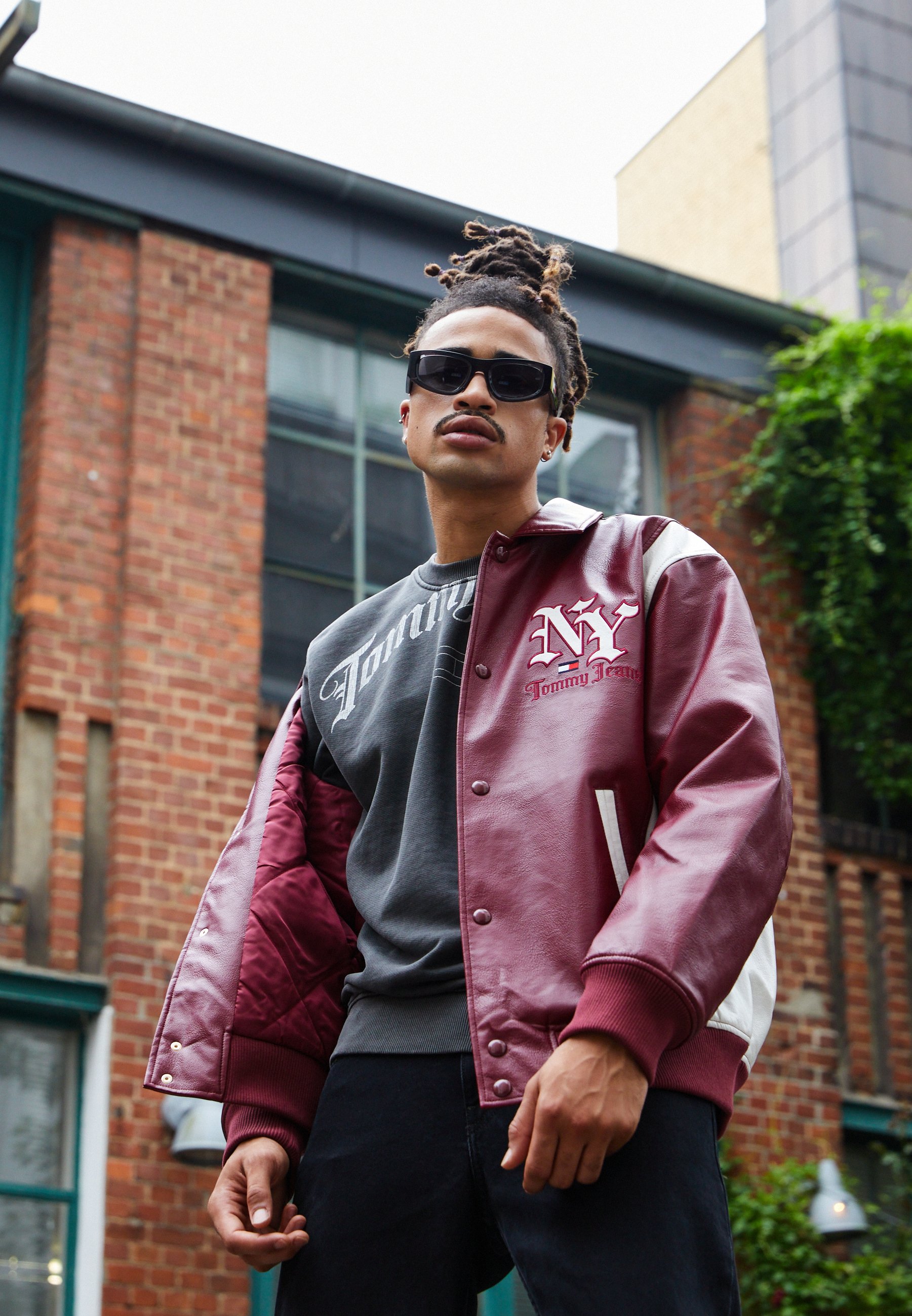 GRUNGE PLEATHER - Faux leather jacket