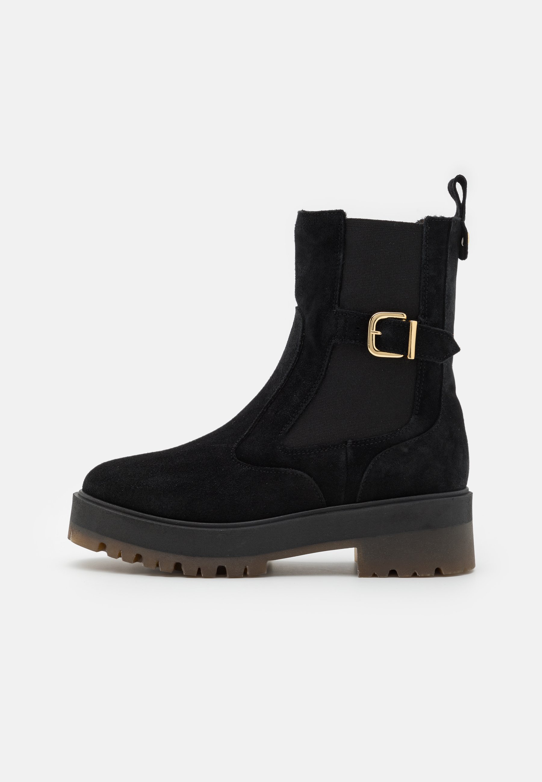 LEATHER - Platform ankle boots