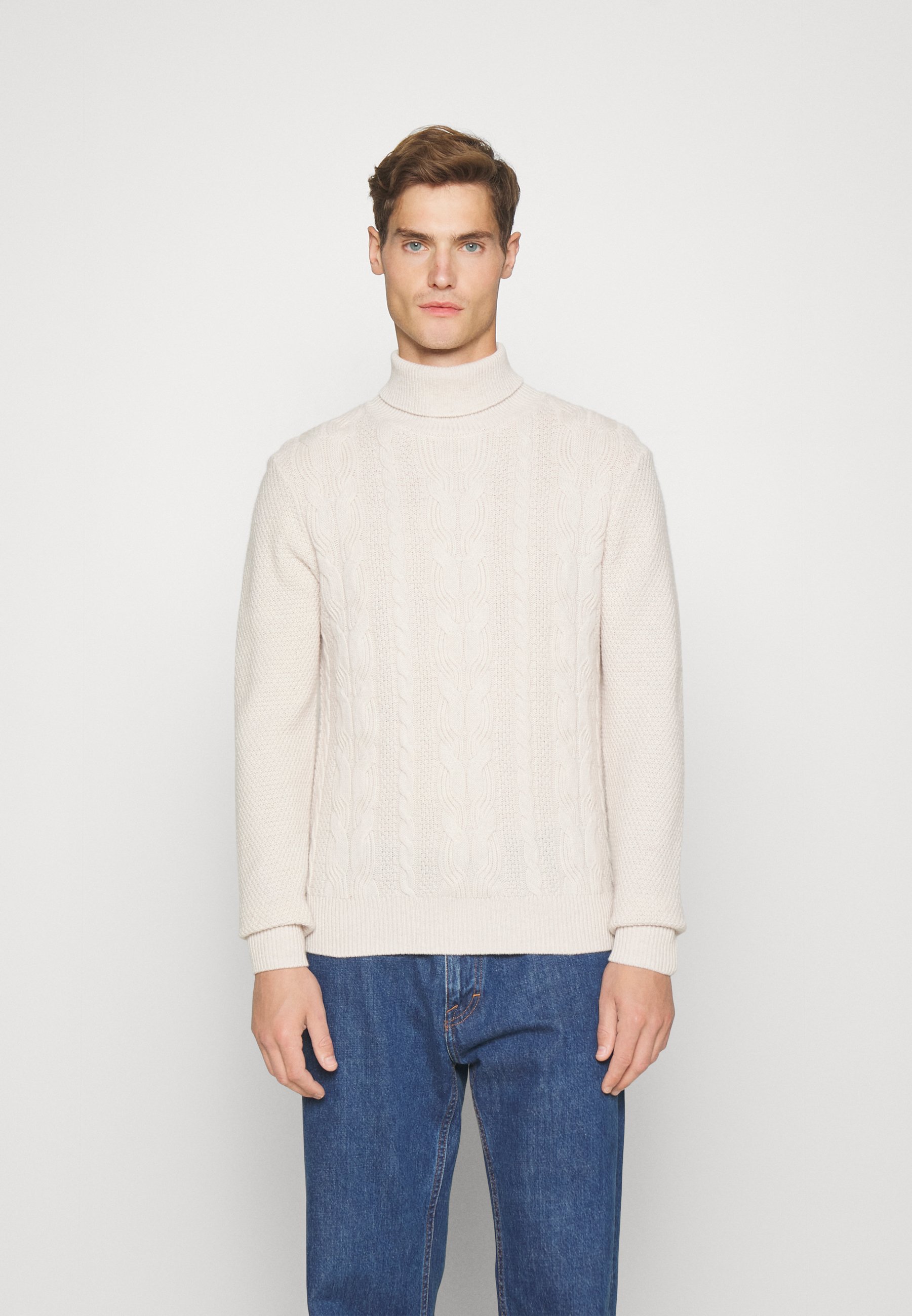 CABLE ROLL NECK - Jumper