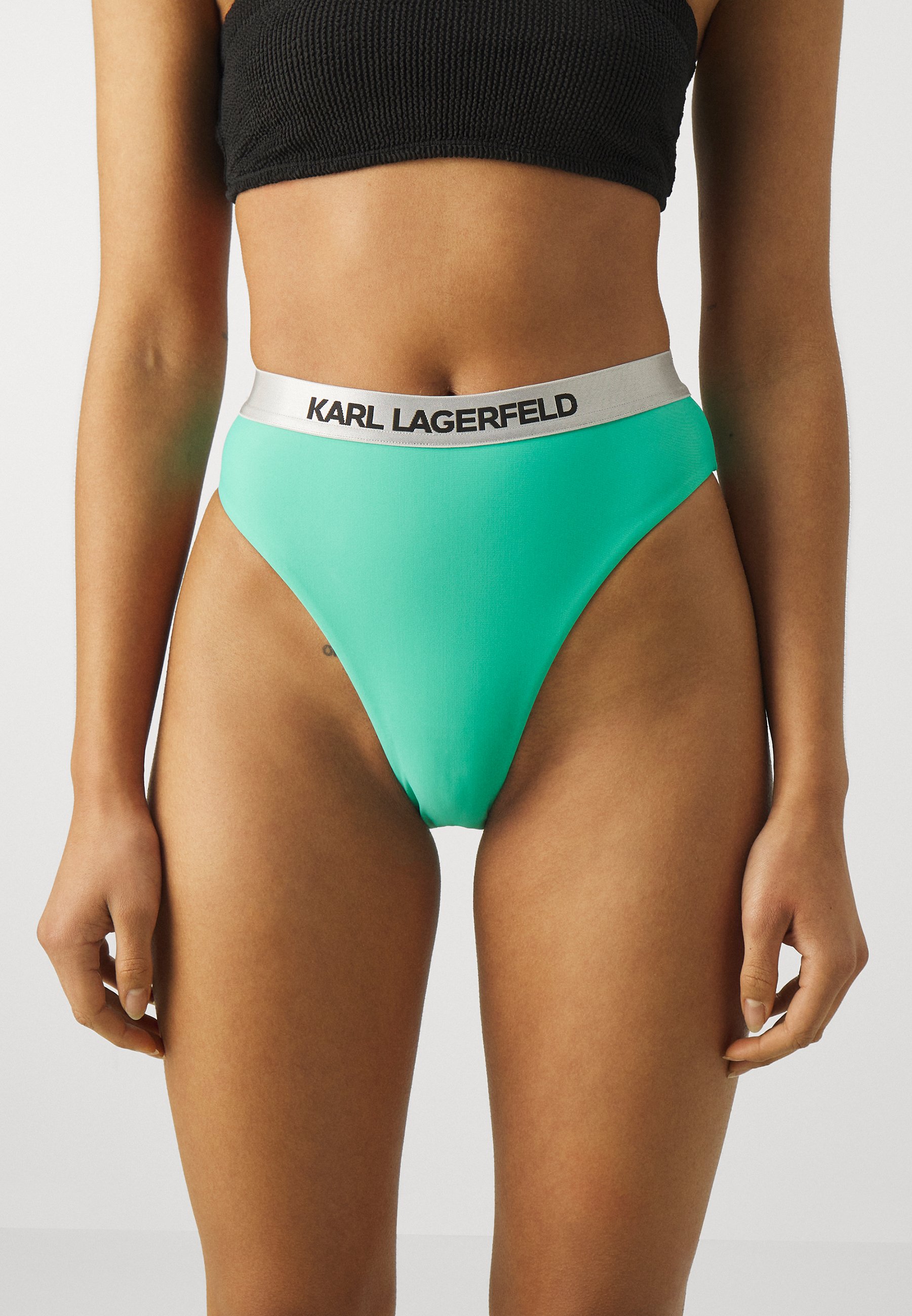 LOGO HIGH WAIST BOTTOMS - Bikini bottoms