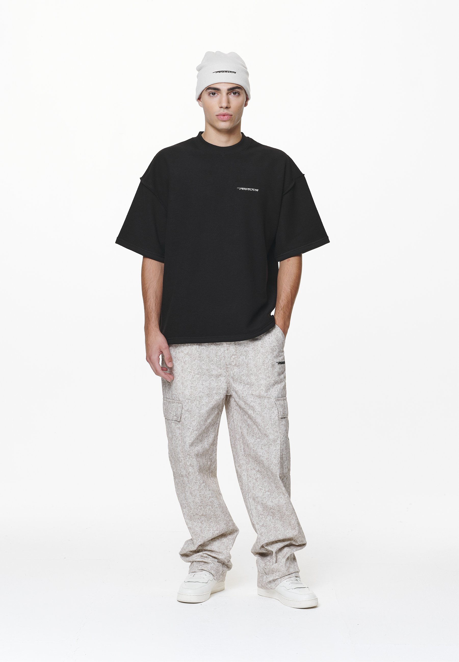 CARVAN WIDE CAMO PANTS - Cargo trousers