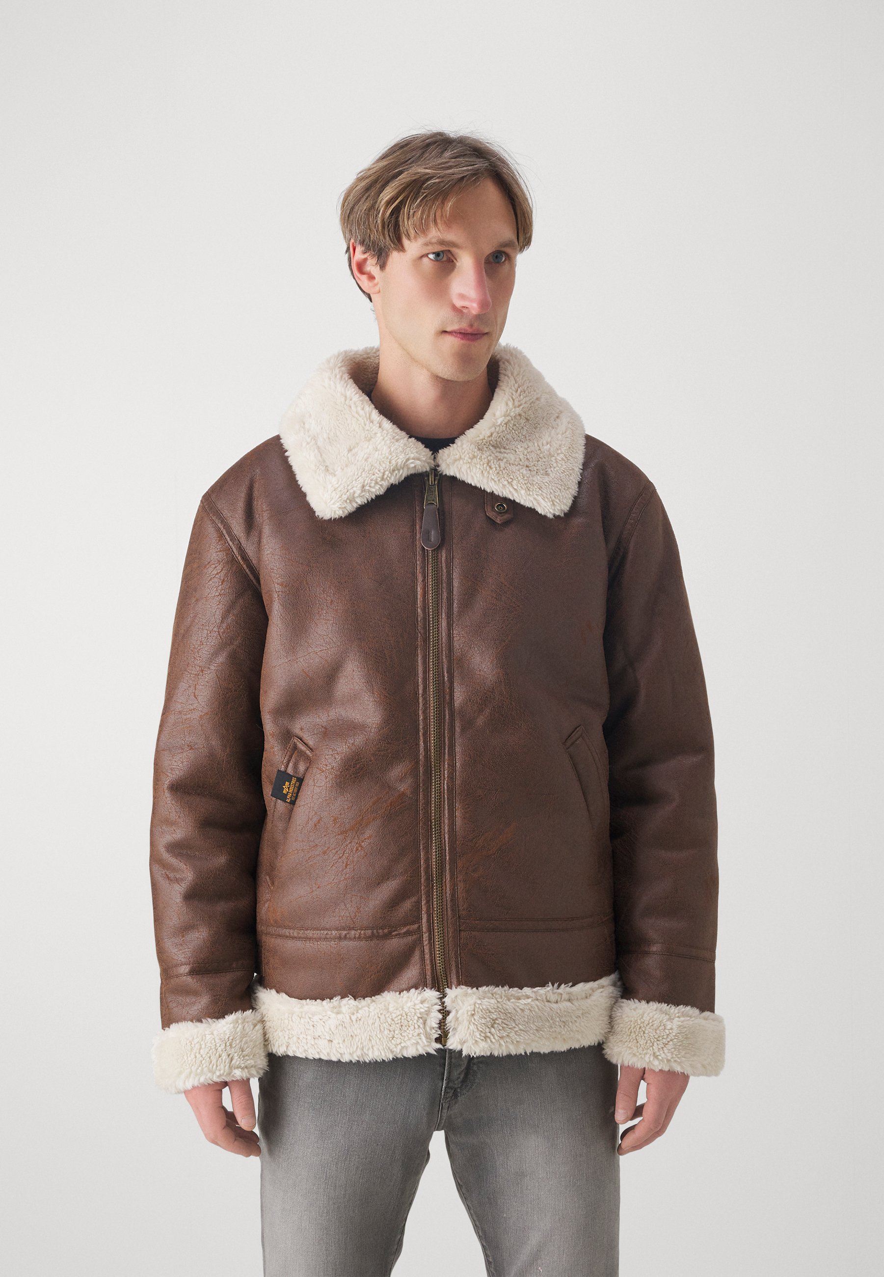Faux leather jacket