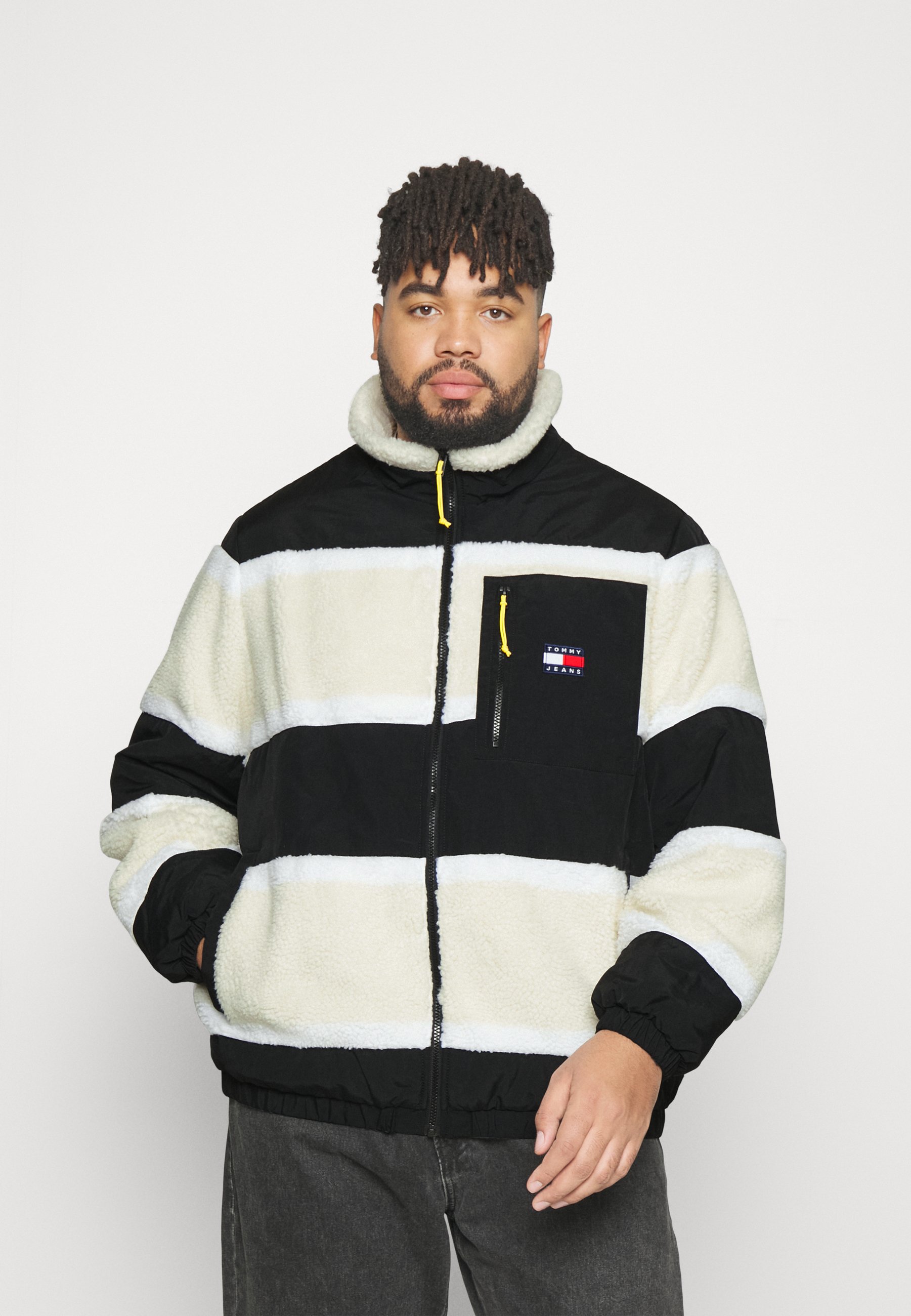 PLUS STRIPE SHERPA - Summer jacket