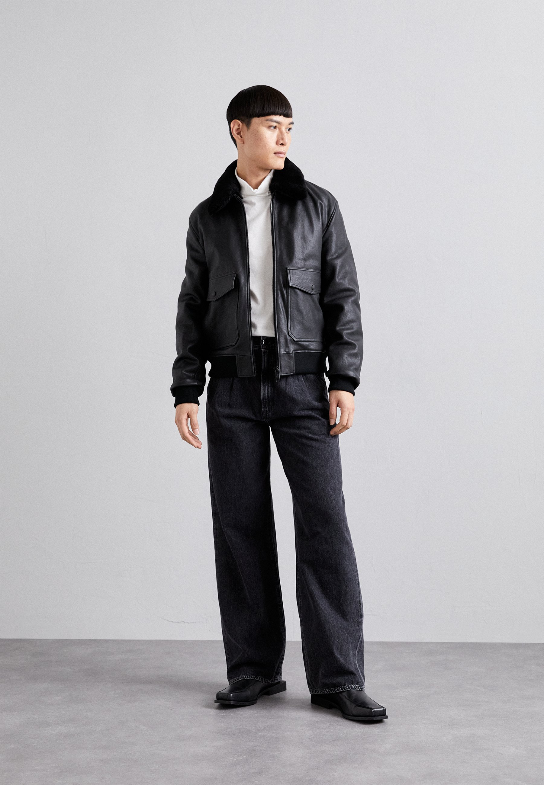 BLOUSON CUIR - Bomber Jacket
