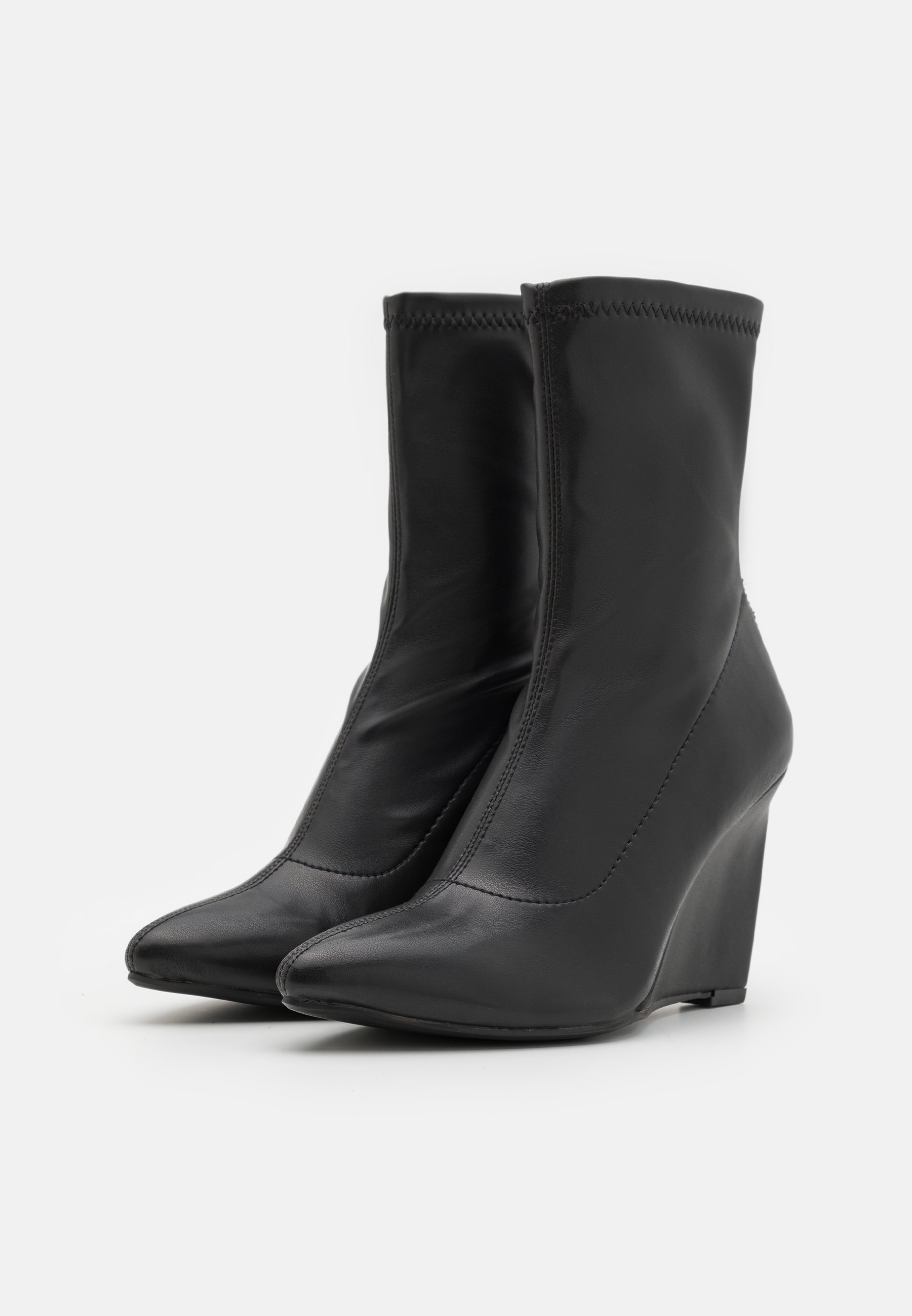 High heeled ankle boots