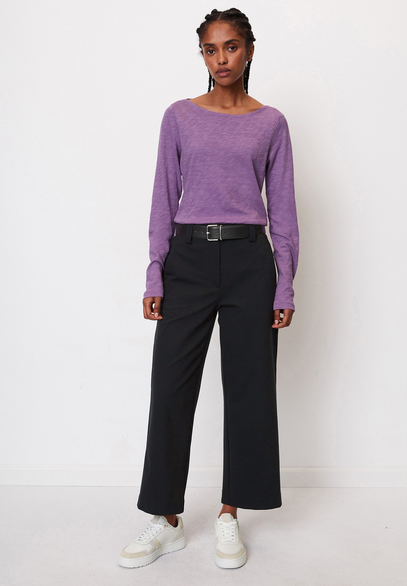 BOAT NECK - Long sleeved top