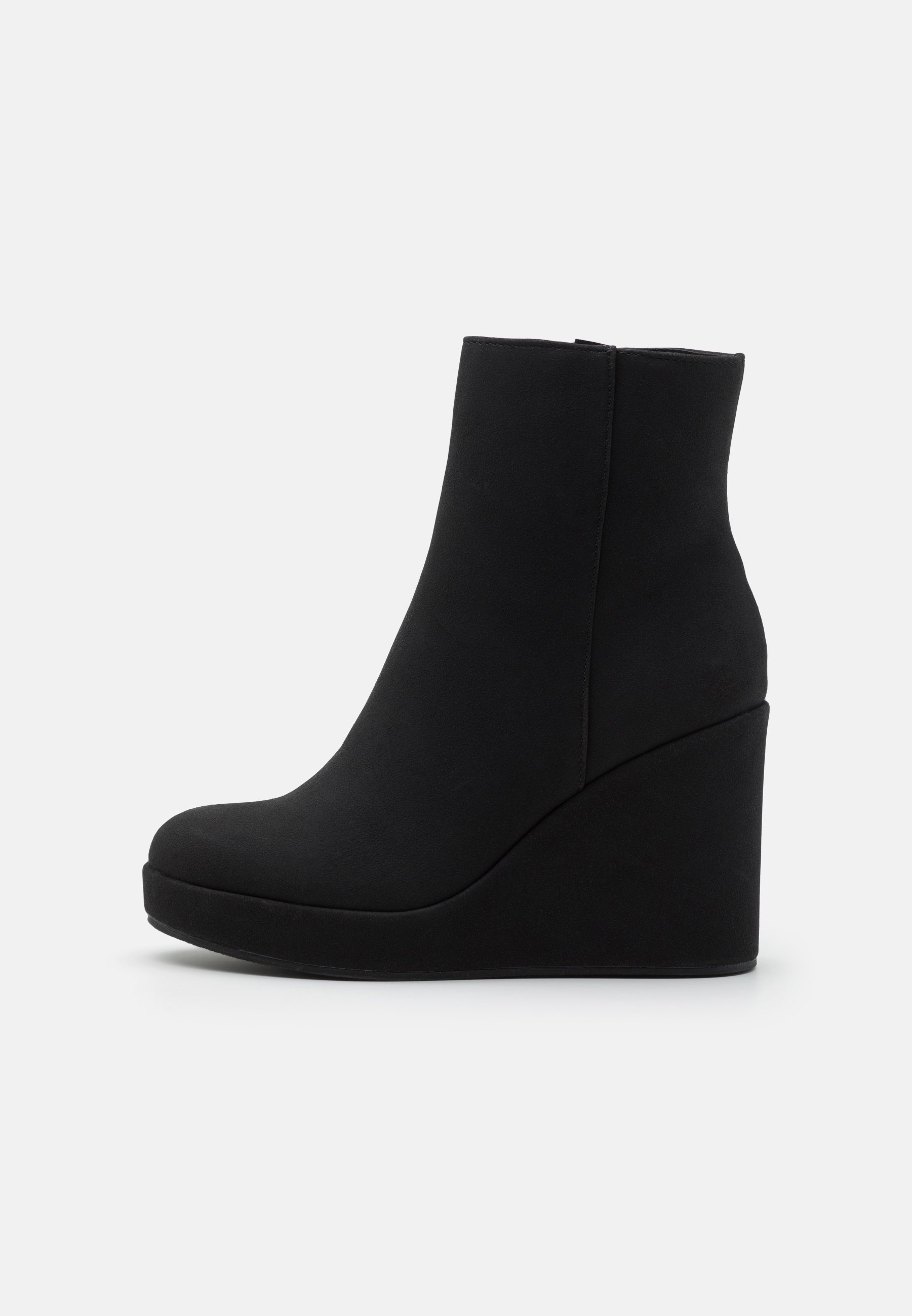 High heeled ankle boots
