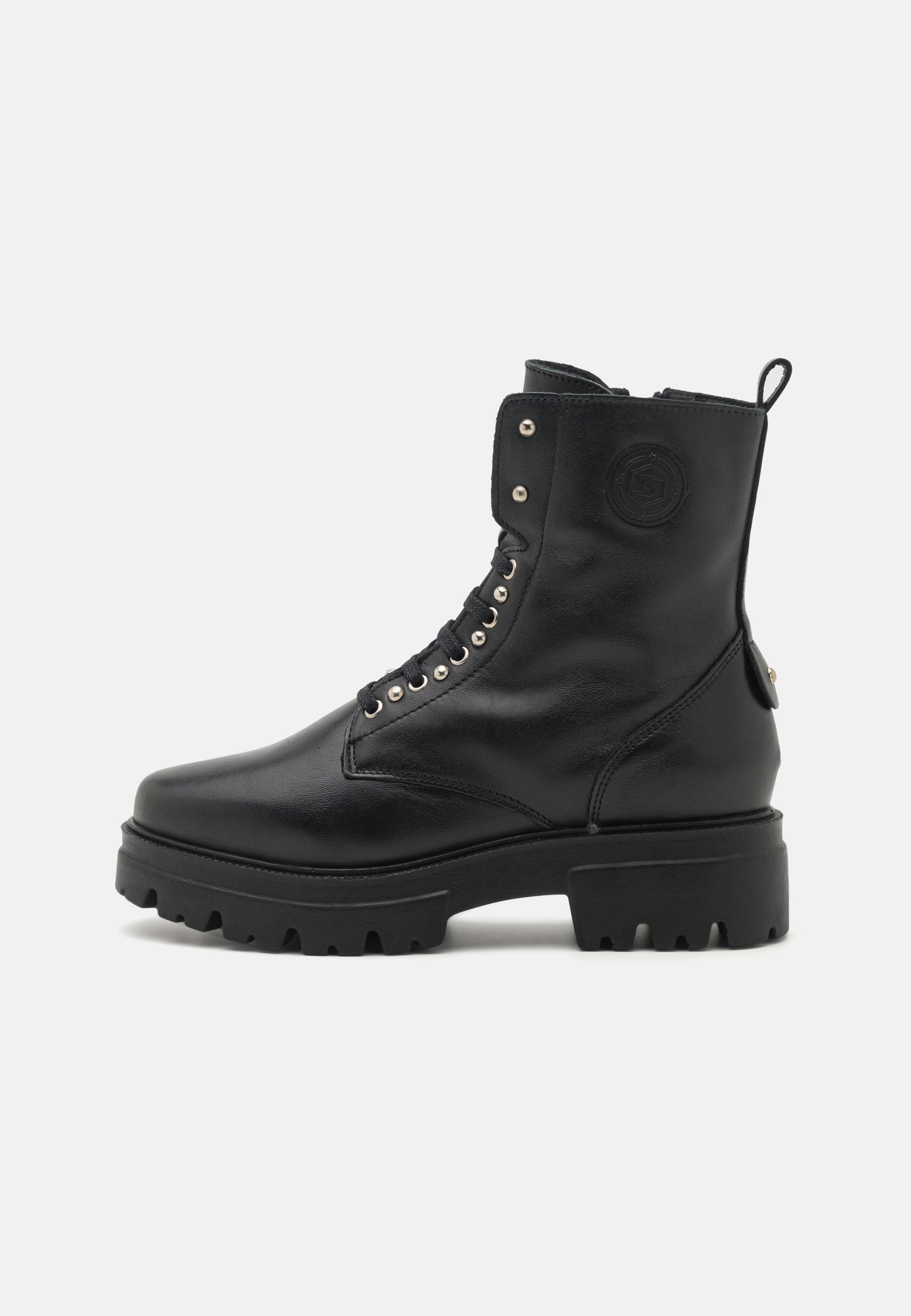 LEATHER- Lace-up ankle boots