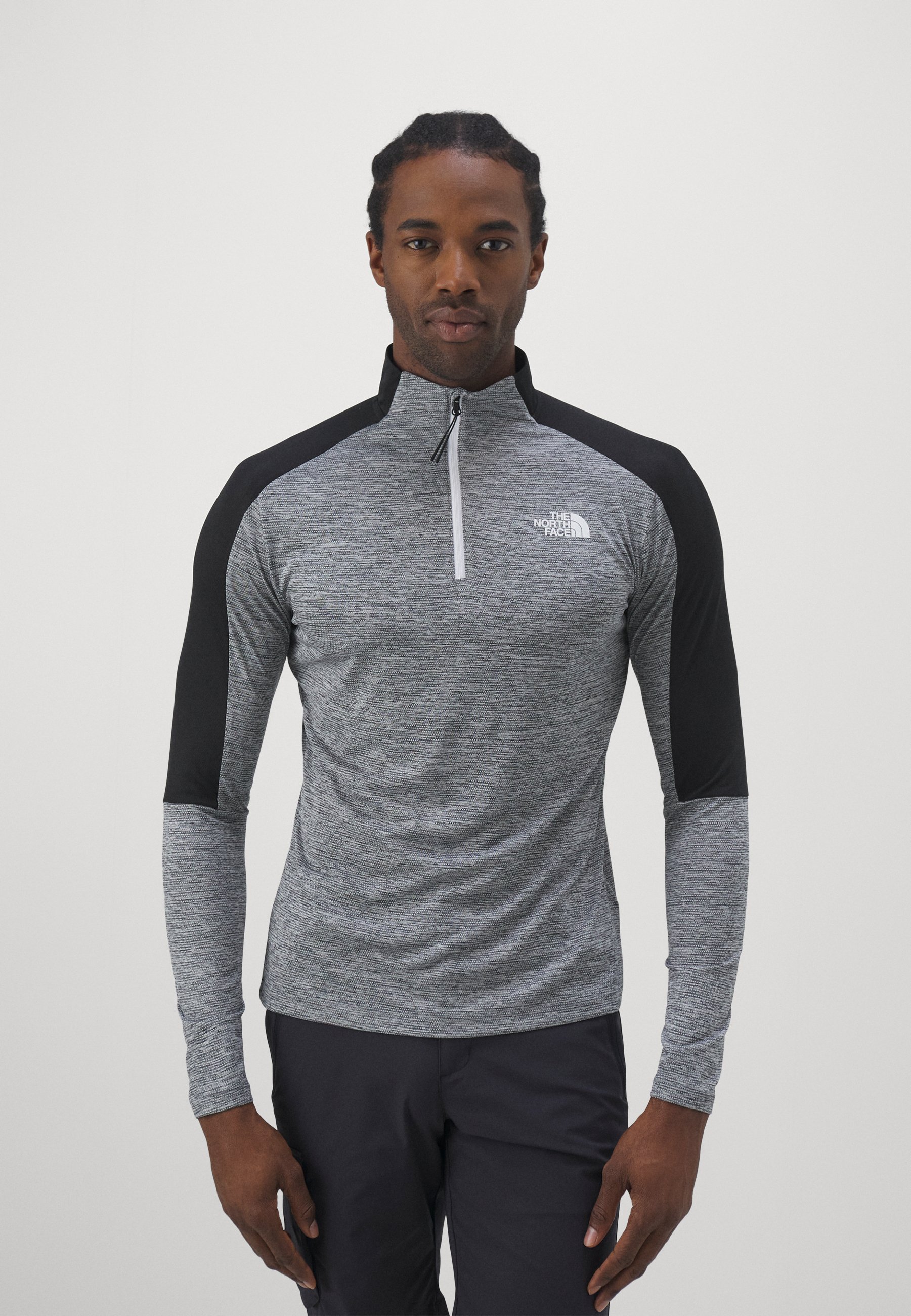 1/4 ZIP TEE - Long sleeved top