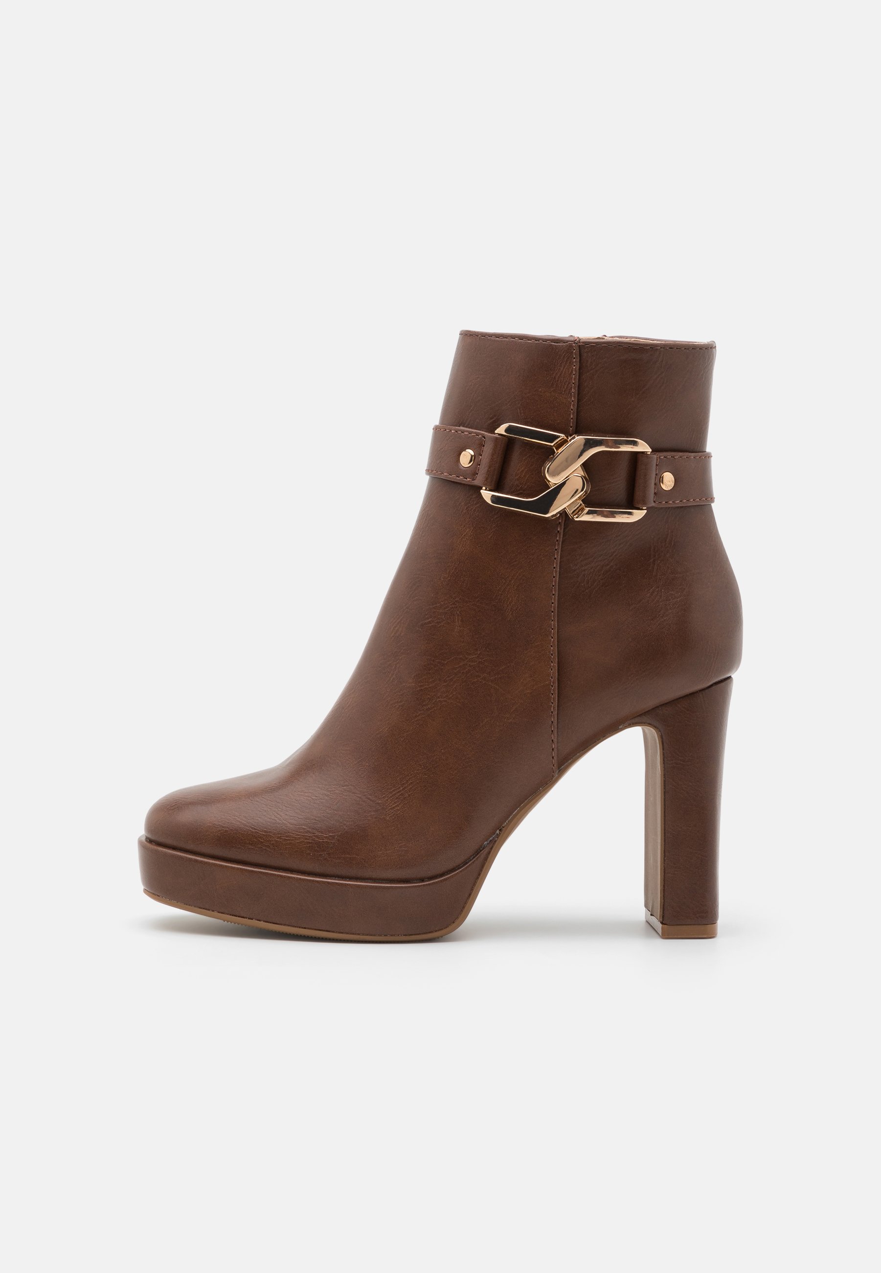 High heeled ankle boots