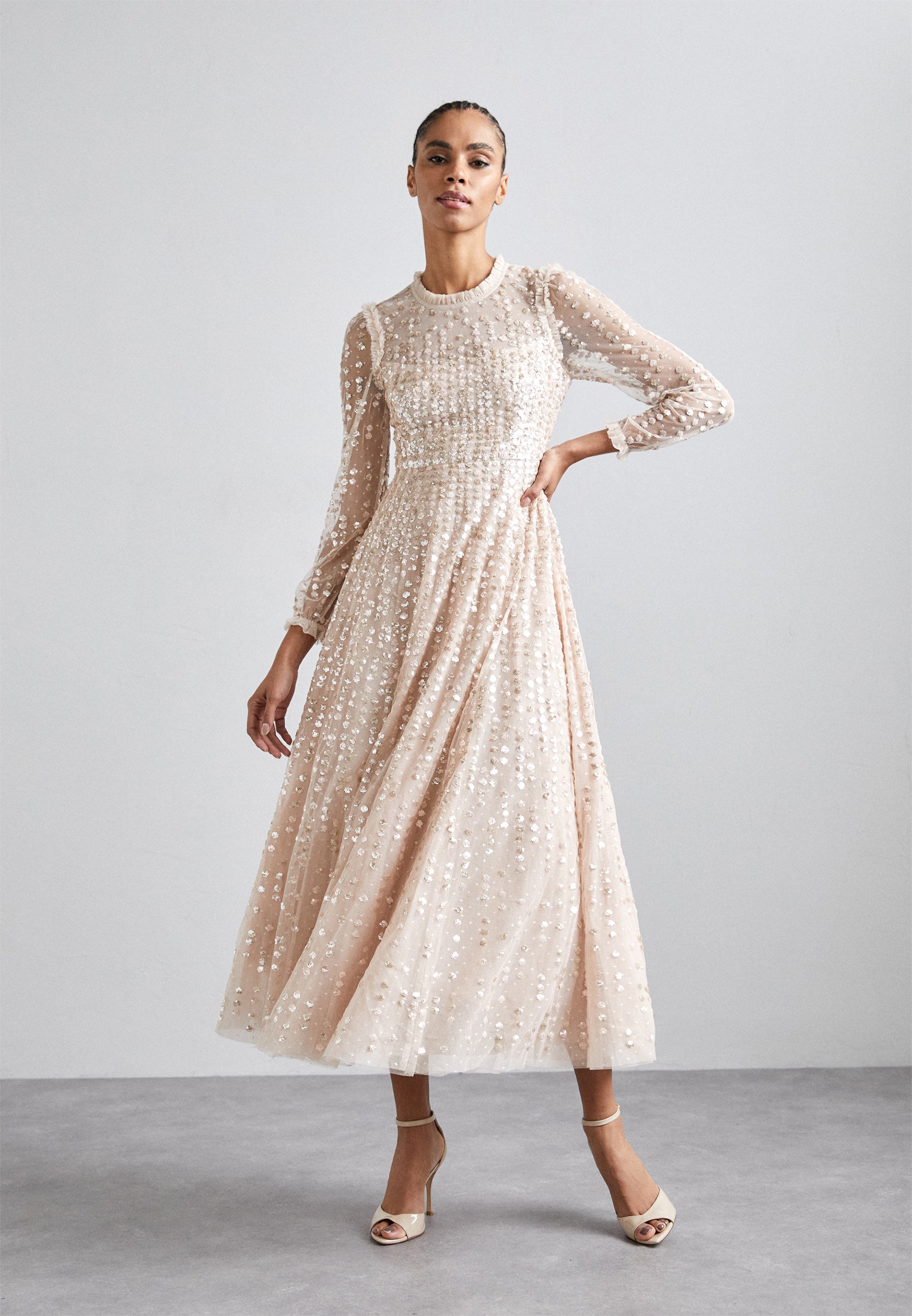 RAINDROP LONG SLEEVE ANKLE GOWN - Occasion wear